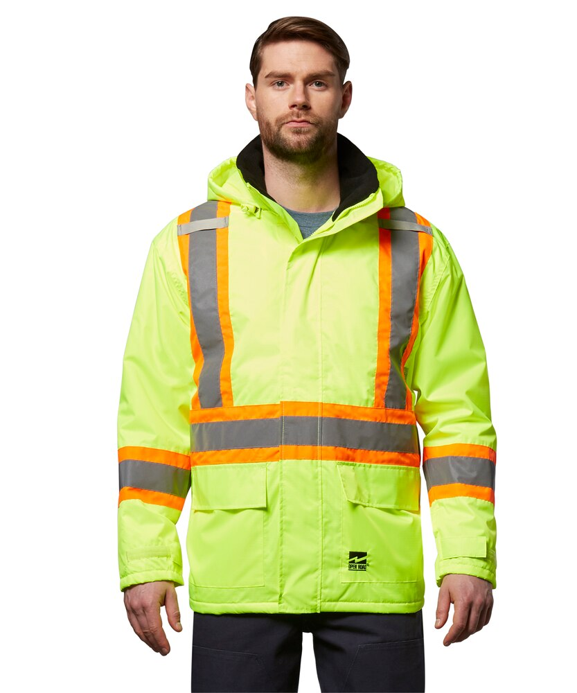 Open Road Men's Hi-Vis Insulated Ripstop Jacket