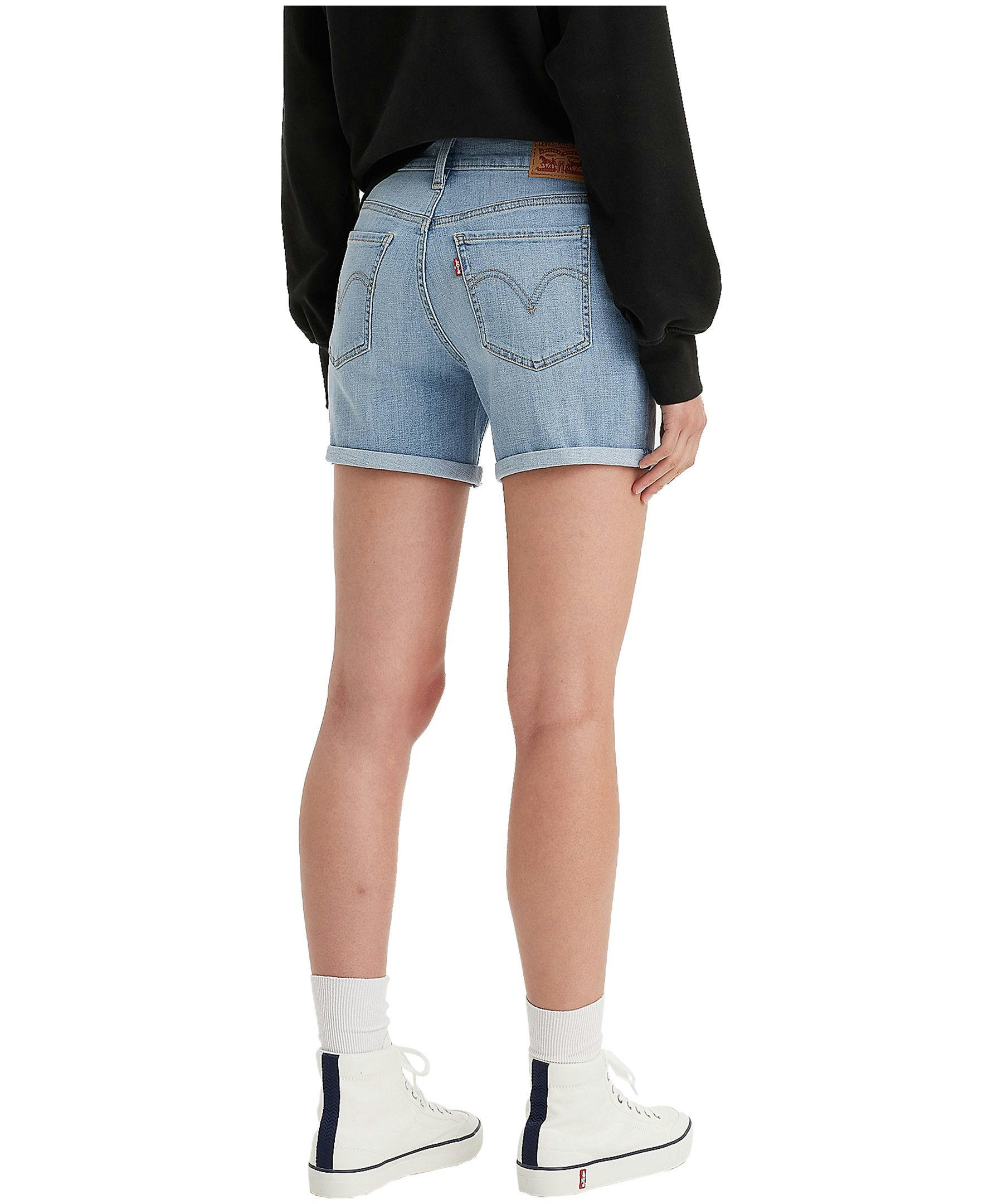 Levi's Women's Mid Rise Slim Fit Mid Length Jean Shorts