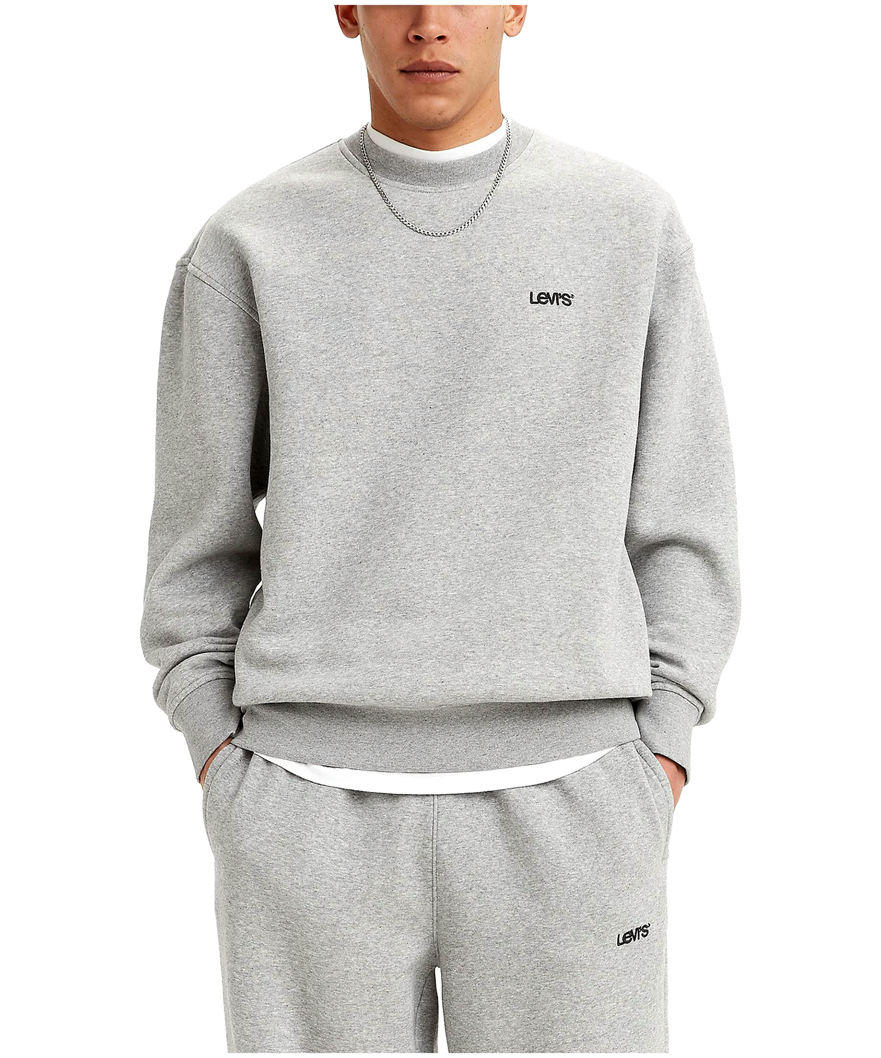 Levi's Men's Everyday Essentials Fleece LC Logo Crewneck Sweatshirt