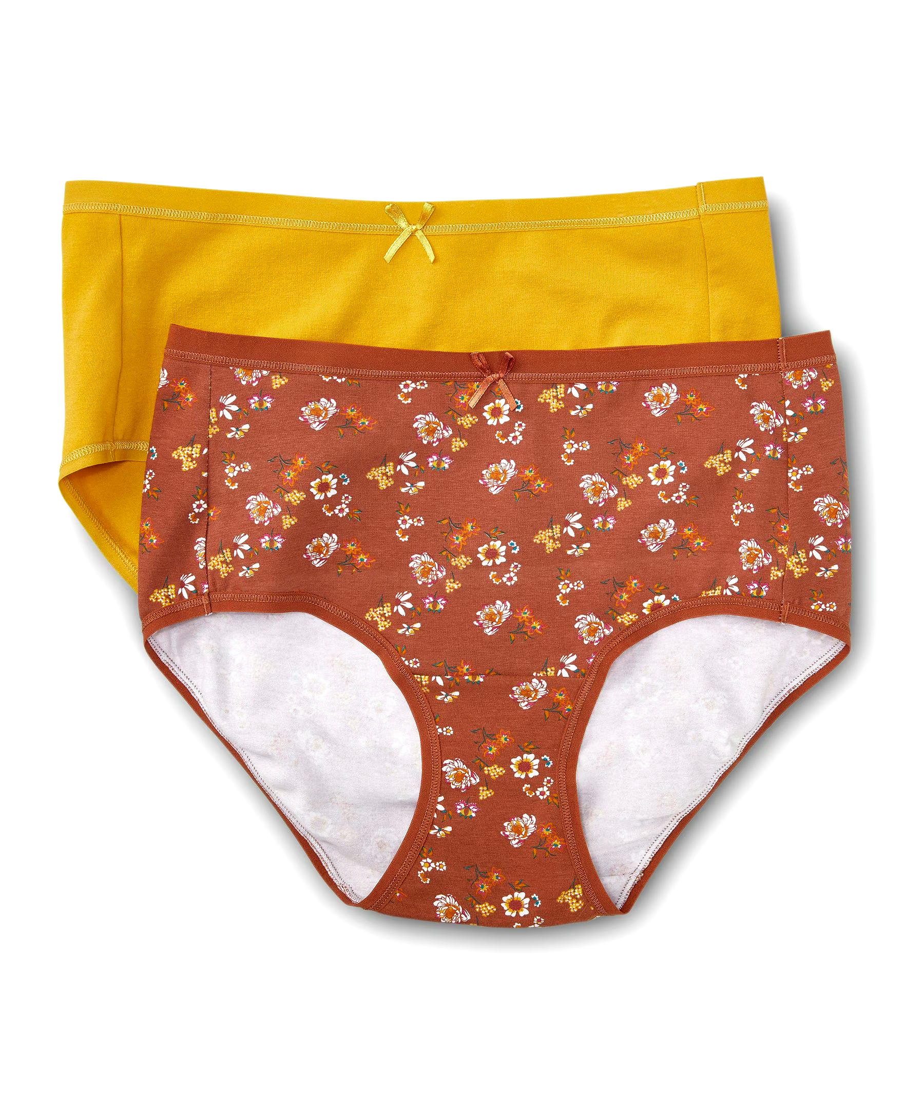 Denver Hayes Women's 2 Pack Cotton Stretch Modern Brief Underwear