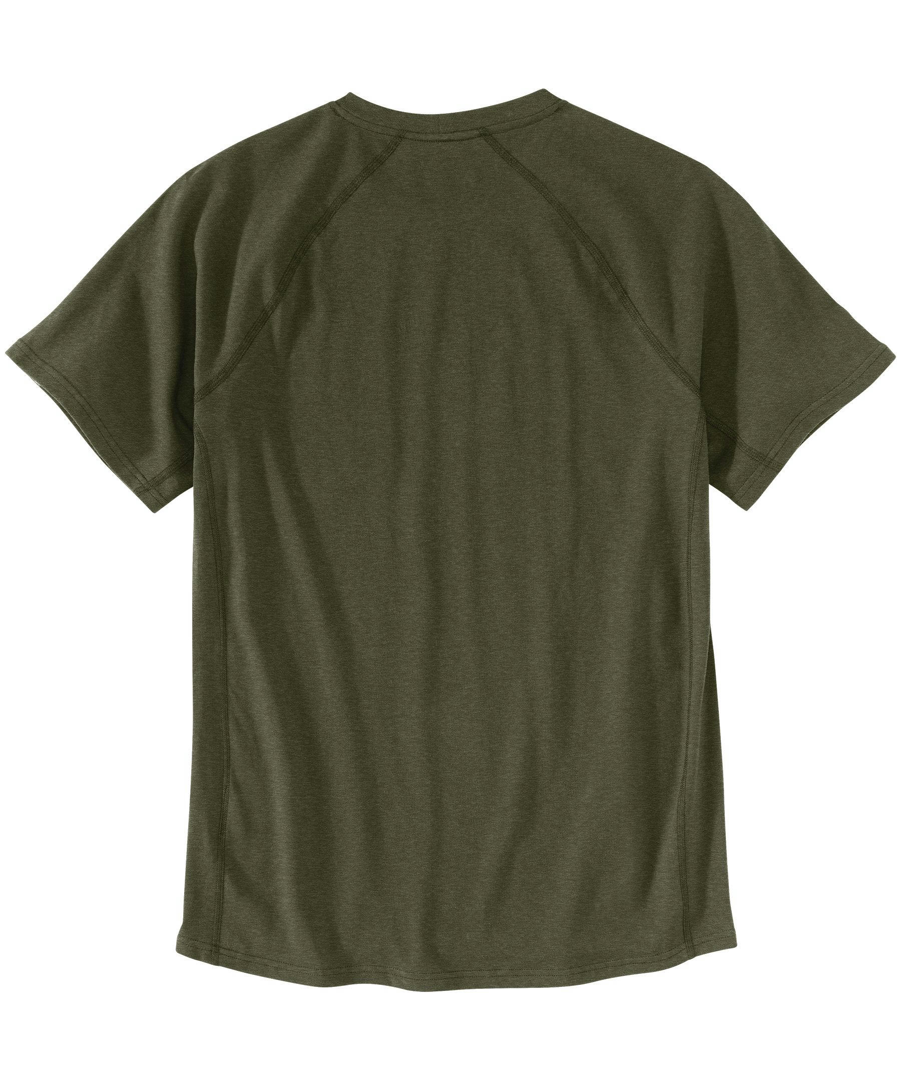 Carhartt Men's Relaxed Fit FastDry UPF Protection Crewneck Pocket Work T Shirt