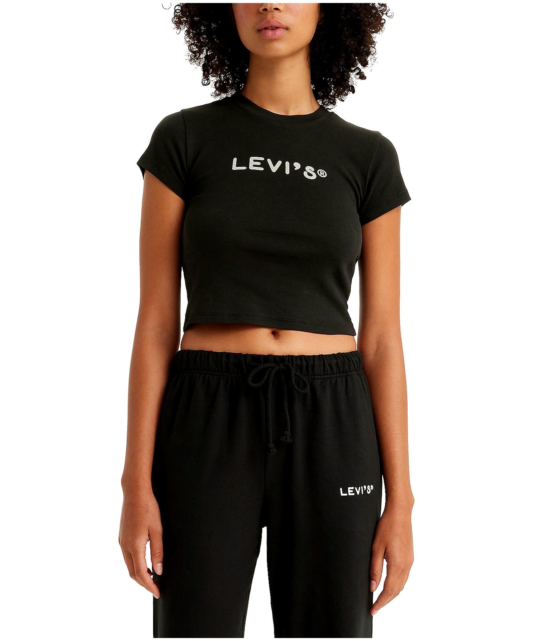 Levi's Women's Graphic Mini Cropped T Shirt