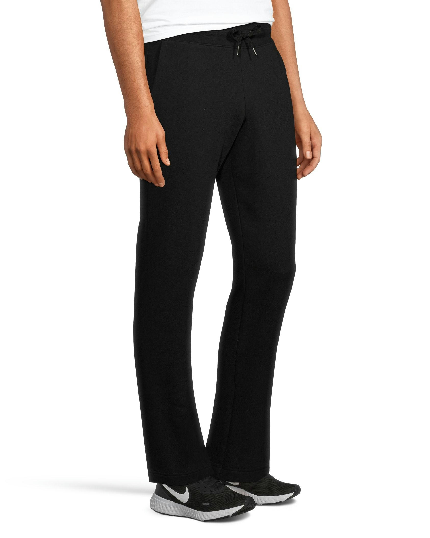 Denver Hayes Men's Non-Cuffed Hem Soft Fleece Sweatpants