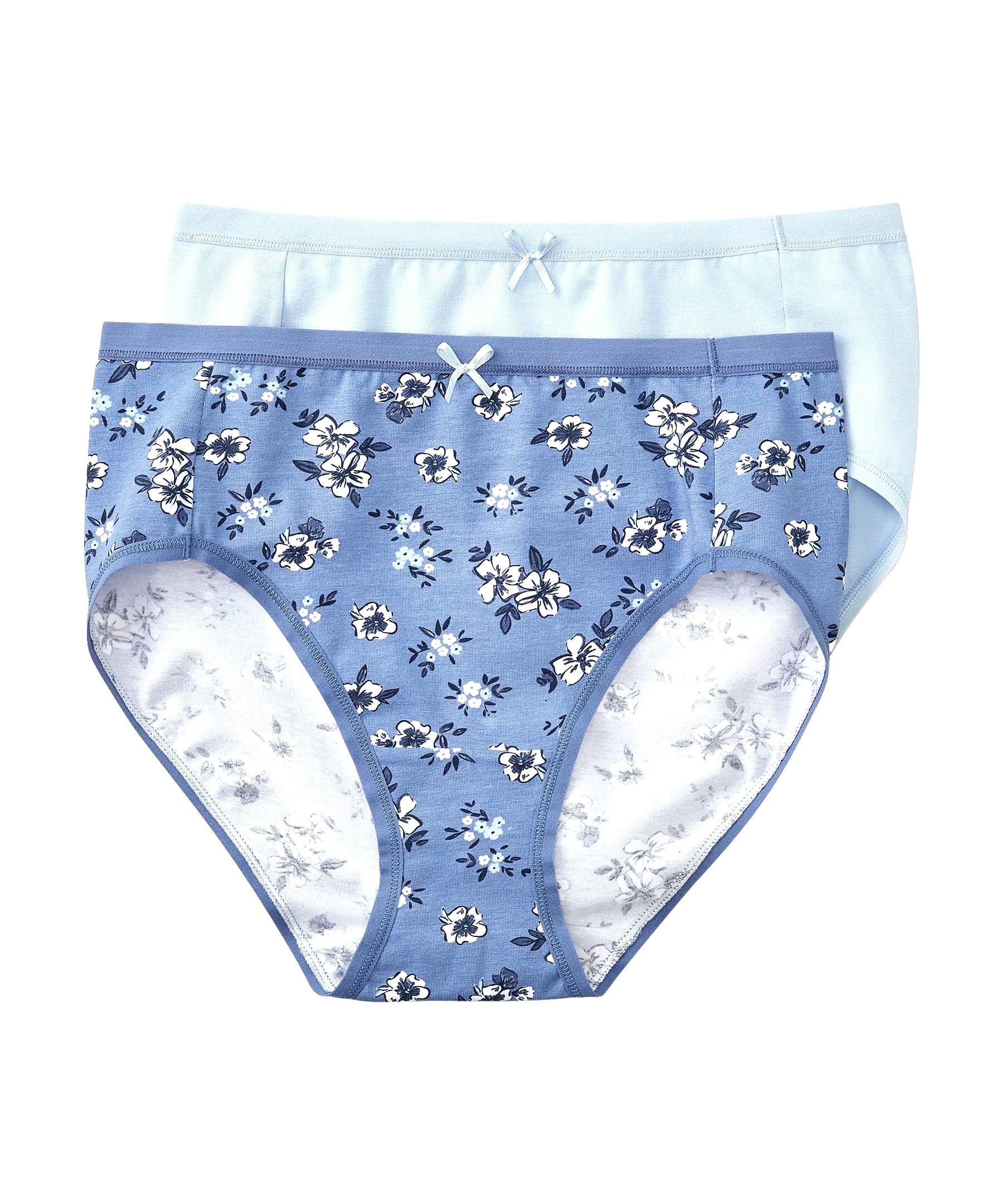 Denver Hayes Women's 2 Pack Perfect Fit Cotton Stretch Hi Cut Panty