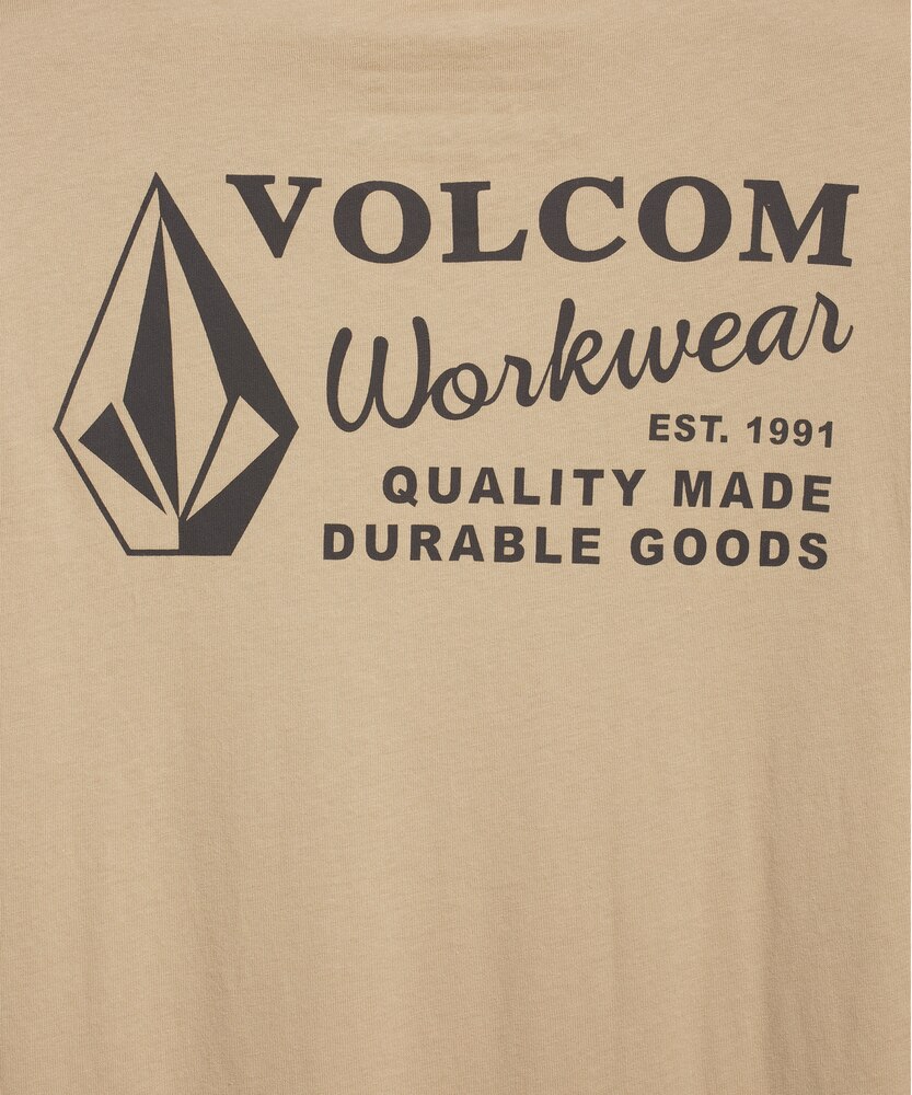 Volcom Workwear Men's Modern Fit Crewneck Cotton Work T Shirt
