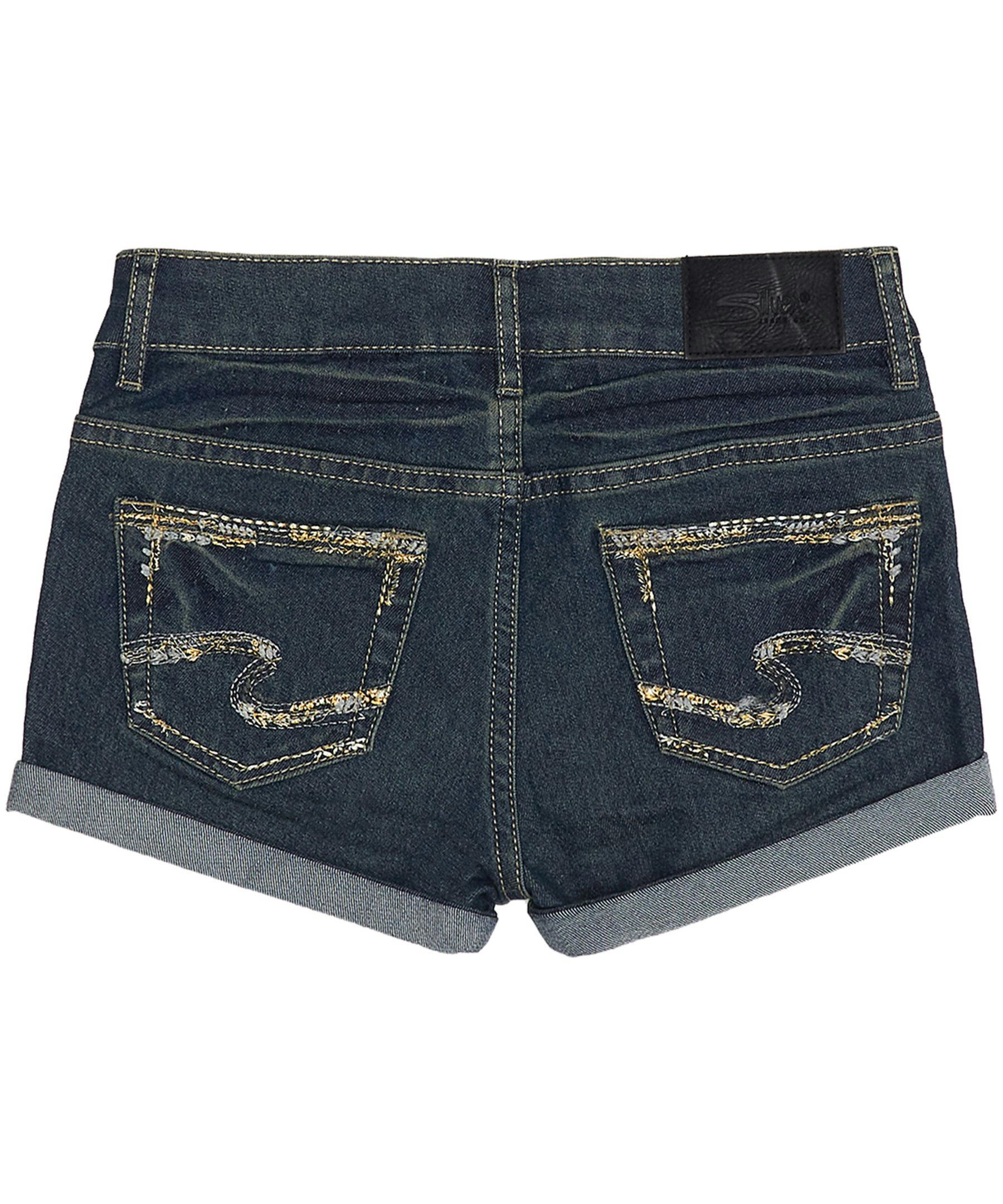 Youth Girls' Mid Rise Denim Jean Shorts - Medium Wash