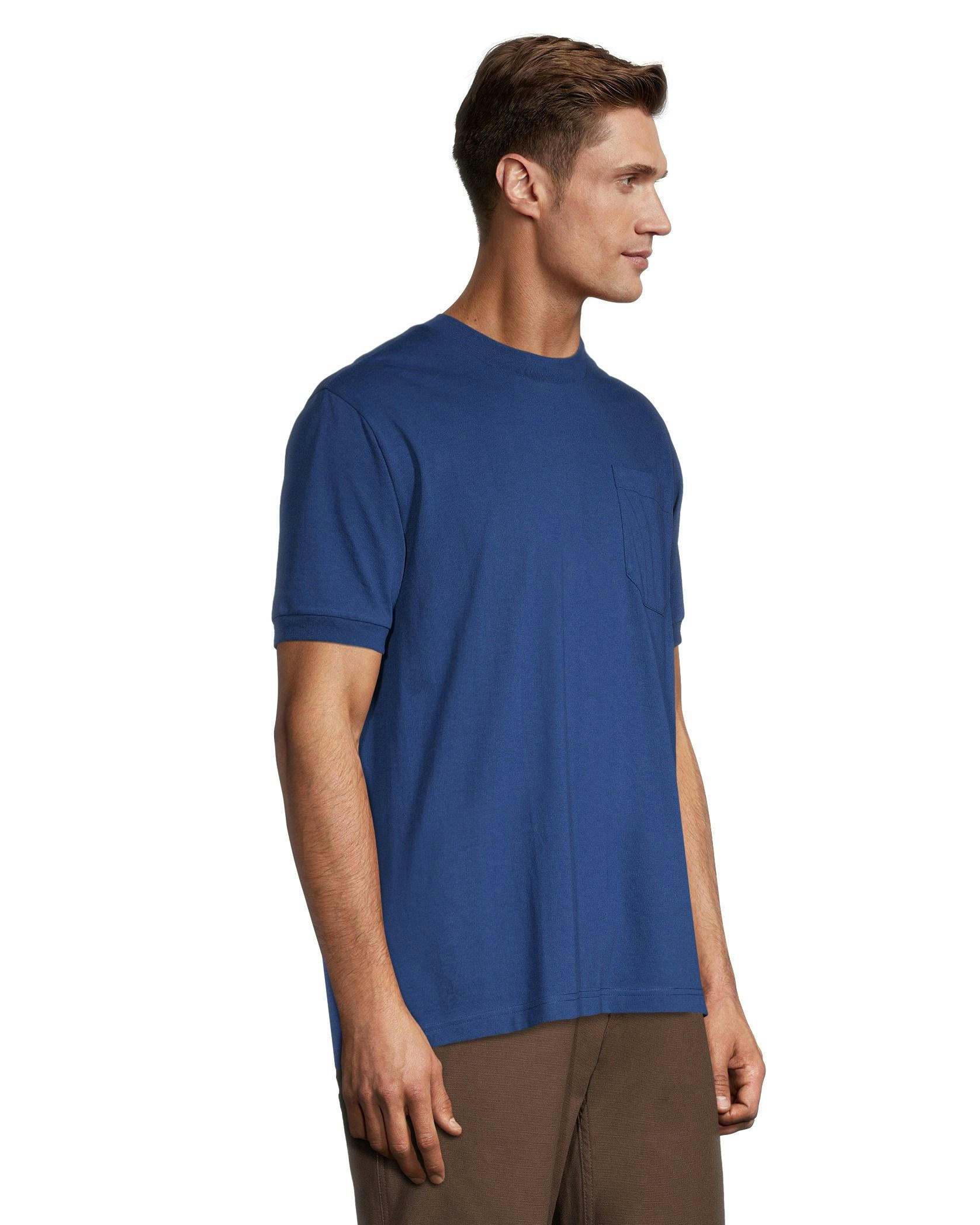 Aggressor Men's Crewneck Short Sleeve Solid Work T-Shirt With FRESHTECH