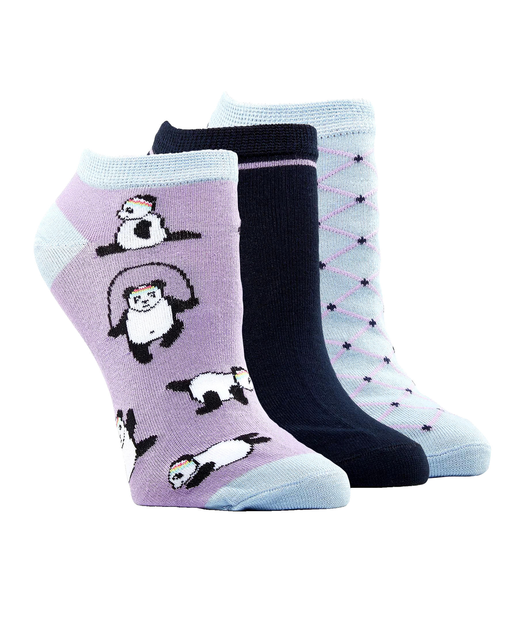 Denver Hayes Women's 3 Pack Bamboo Low Cut Socks