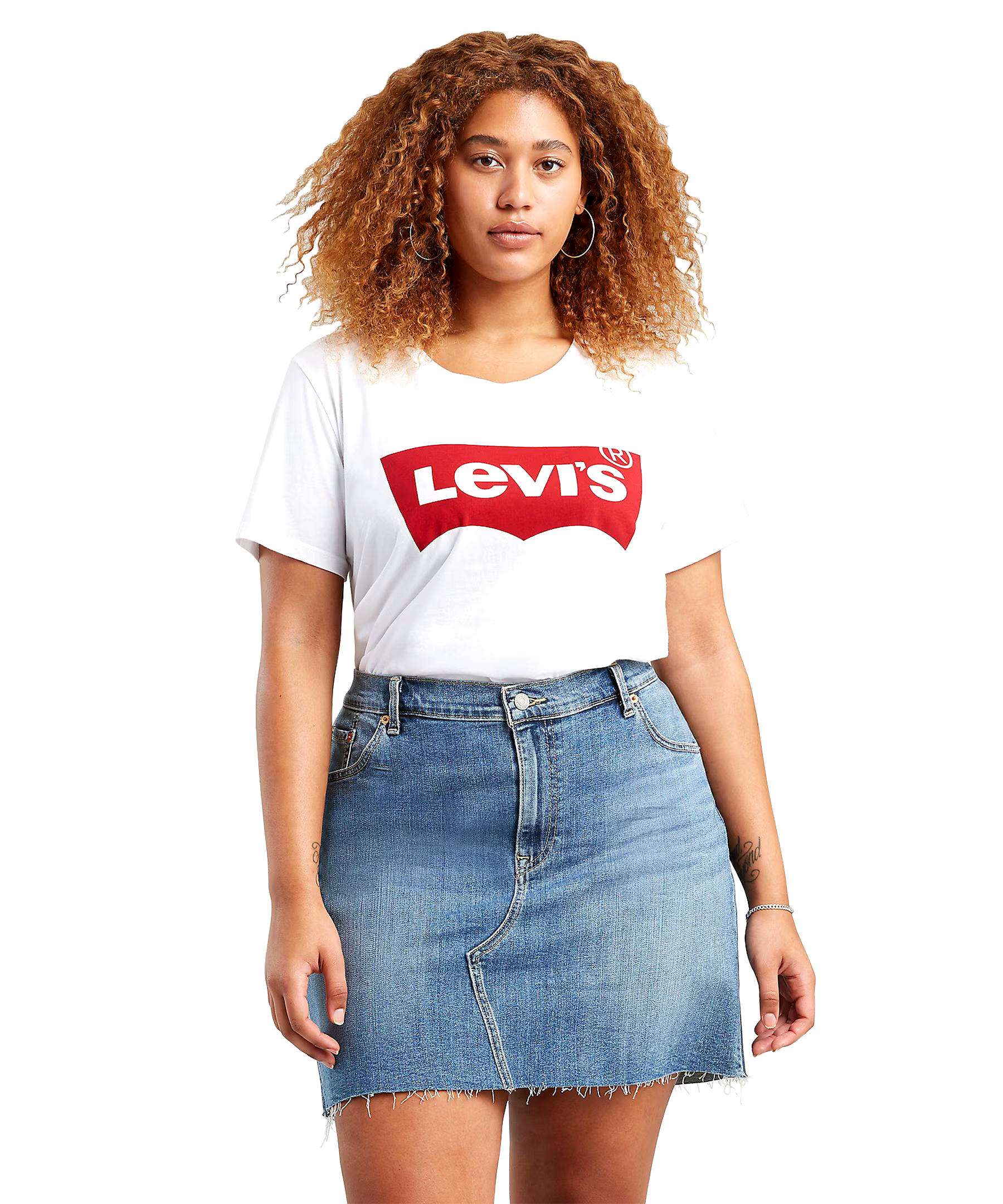 Levi's Women's Batwing Graphic The Perfect Tee T Shirt - Plus Size