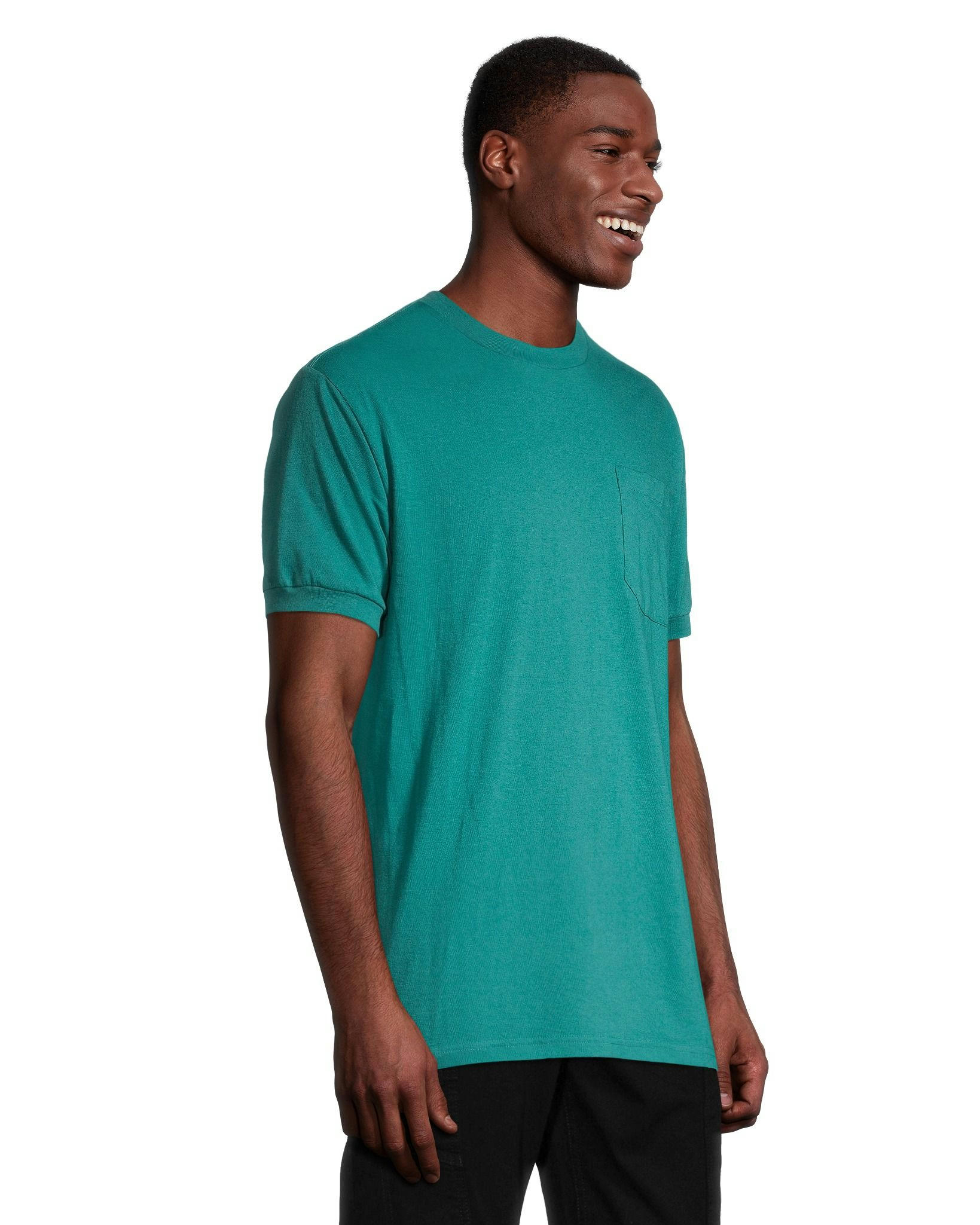 Aggressor Men's Crewneck Short Sleeve Solid Work T-Shirt With FRESHTECH