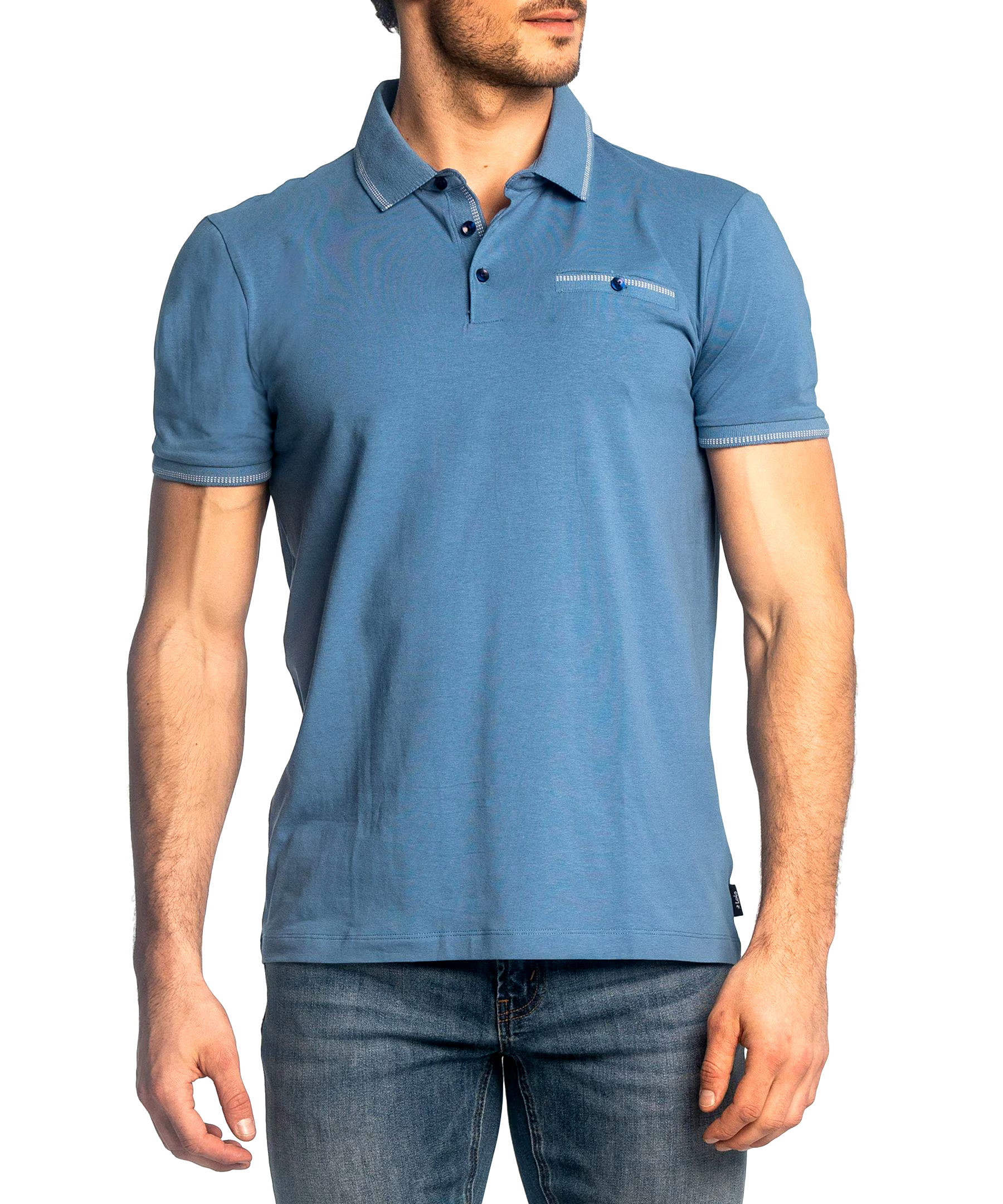 Lois Men's Chandler Short Sleeve Welt Pocket Polo Shirt