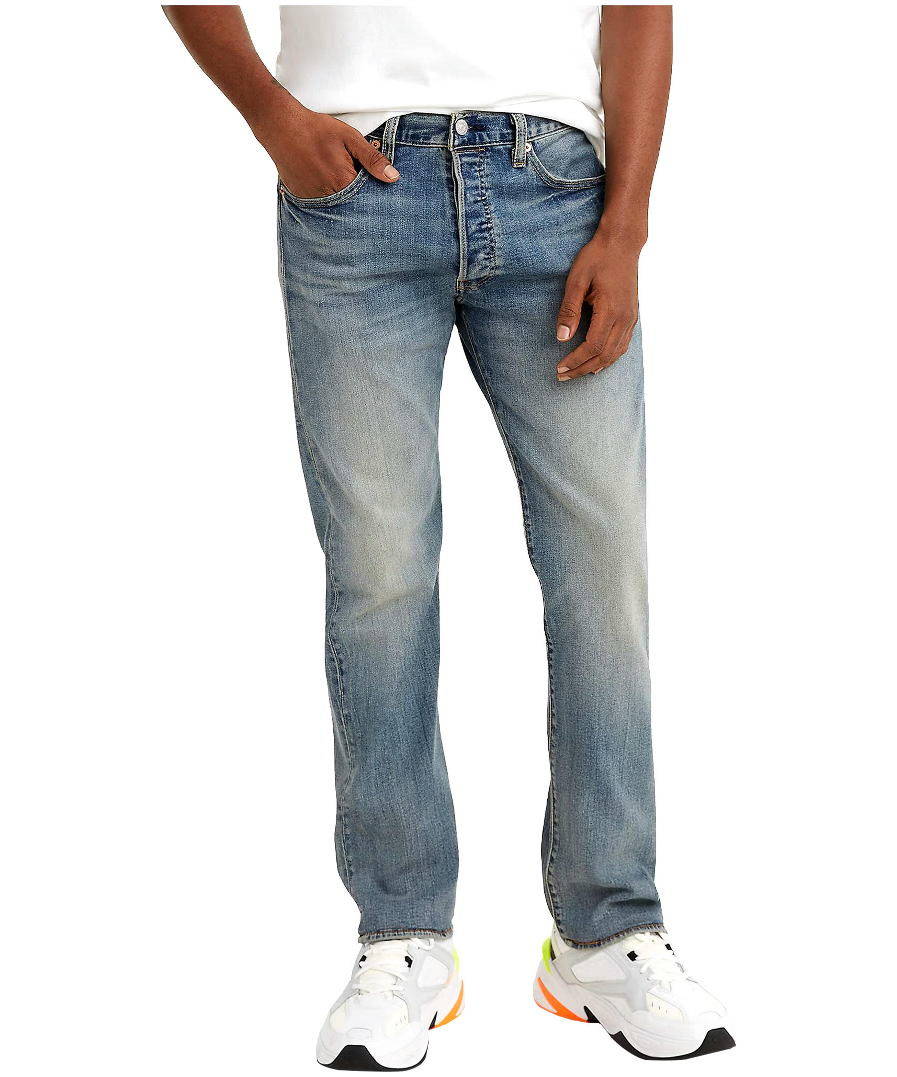 Levi's Men's 501 Button Fly Straight Leg Denim Jeans