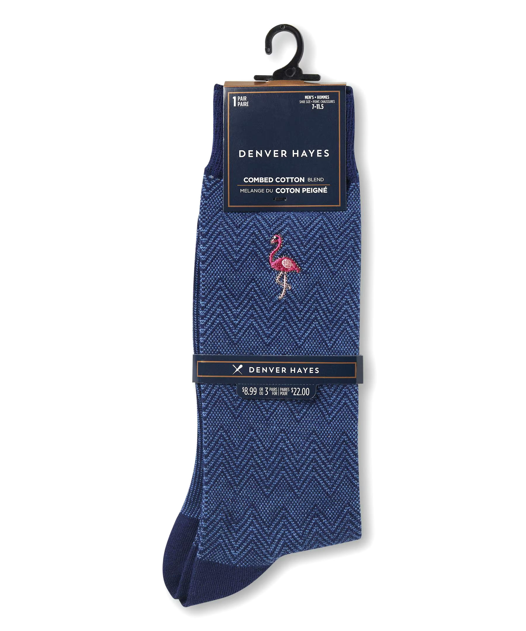 Denver Hayes Men's FRESHTECH® Casual Novelty Crew Socks