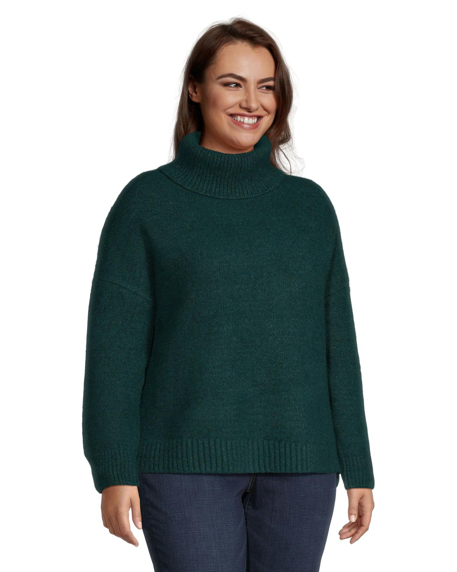 Denver Hayes Women's Luxe Supersoft Semi Fitted Turtleneck Pullover