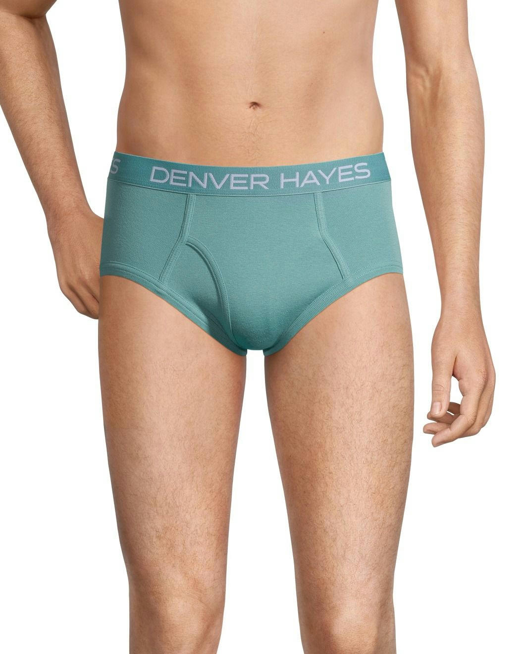 Denver Hayes Men's 3 Pack Solid Basic Briefs Underwear