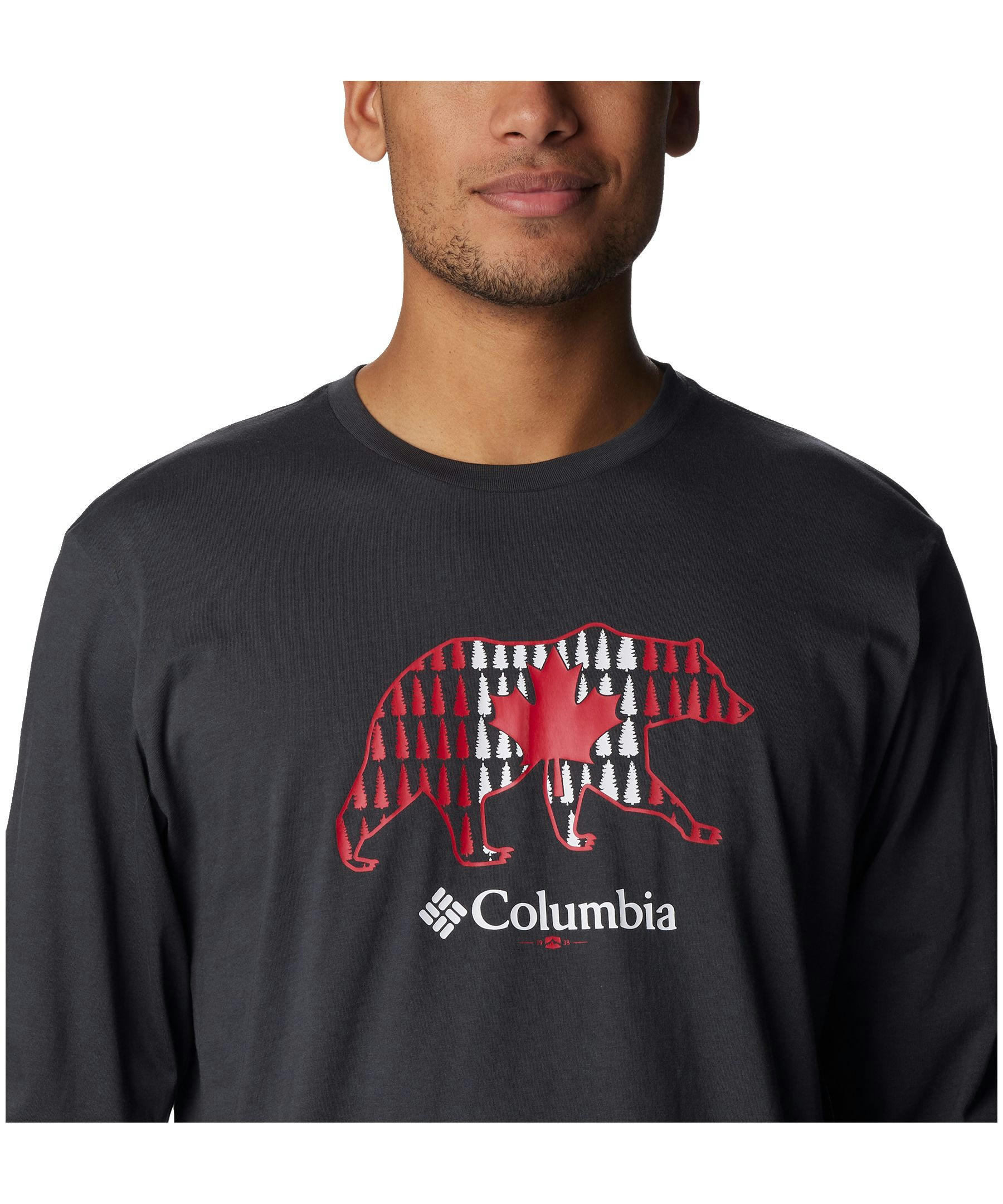 Columbia Men's Rockaway River Long Sleeve Crewneck Graphic T Shirt