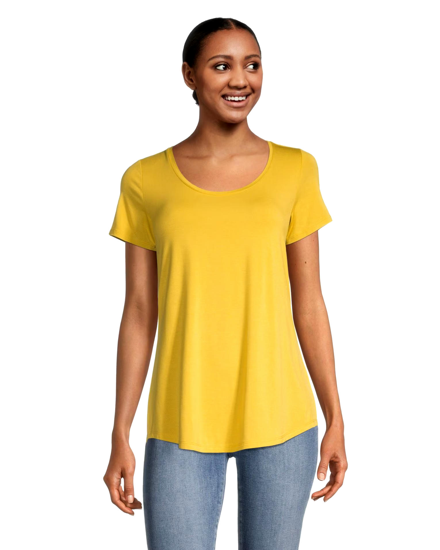 Women's Relaxed Fit Scoop Neck T Shirt