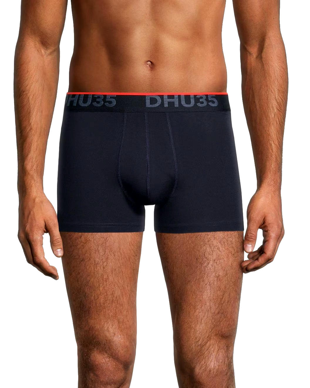 Denver Hayes Men's 2 Pack Fashion Side X Side Cotton Stretch Trunk Briefs with Elastic Waistband