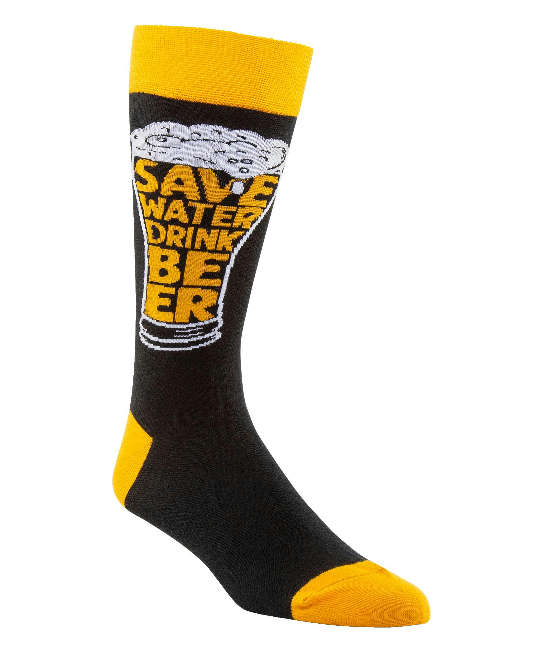 Denver Hayes Men's Novelty Beer Pattern Crew Socks