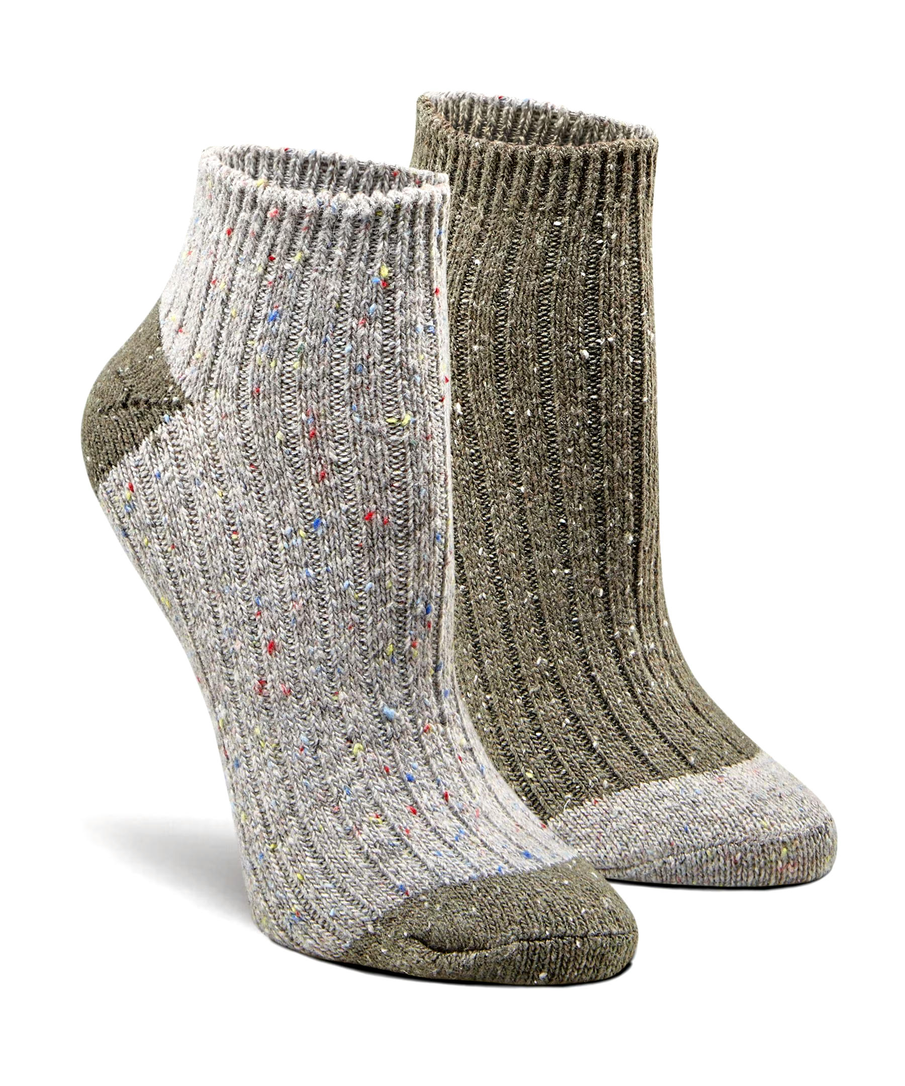 Denver Hayes Women's 2 Pack Low Cut Sweater Socks