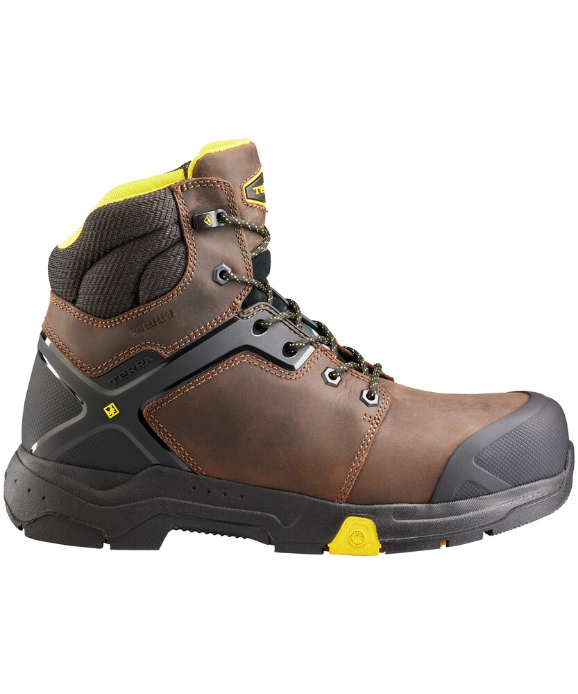 Terra Men's 6 Inch Carbine Composite Toe Composite Plate Waterproof Work Boots