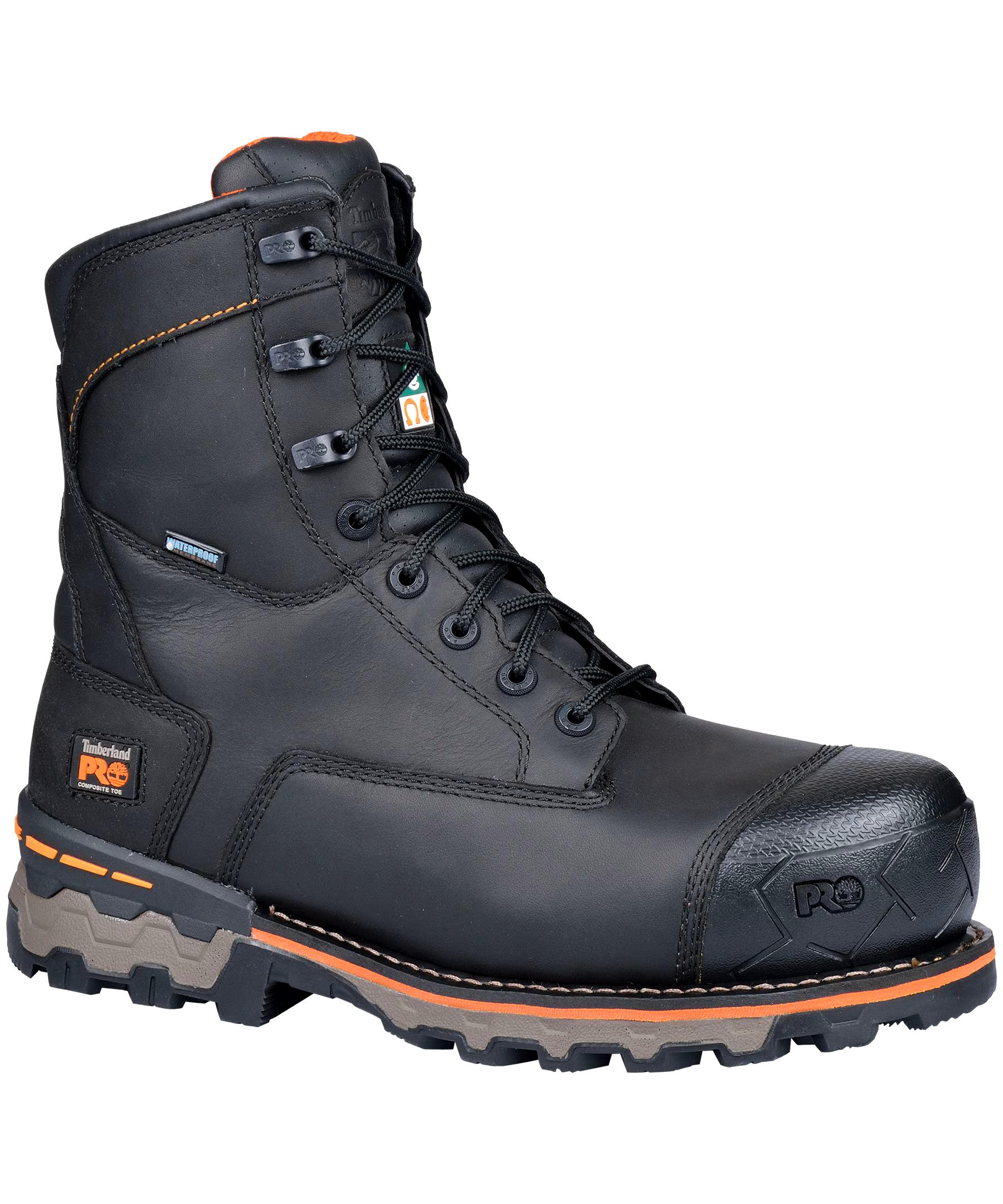 Timberland Men's Pro Boondock 8 Inch Composite Toe Composite Plate Waterproof Boots
