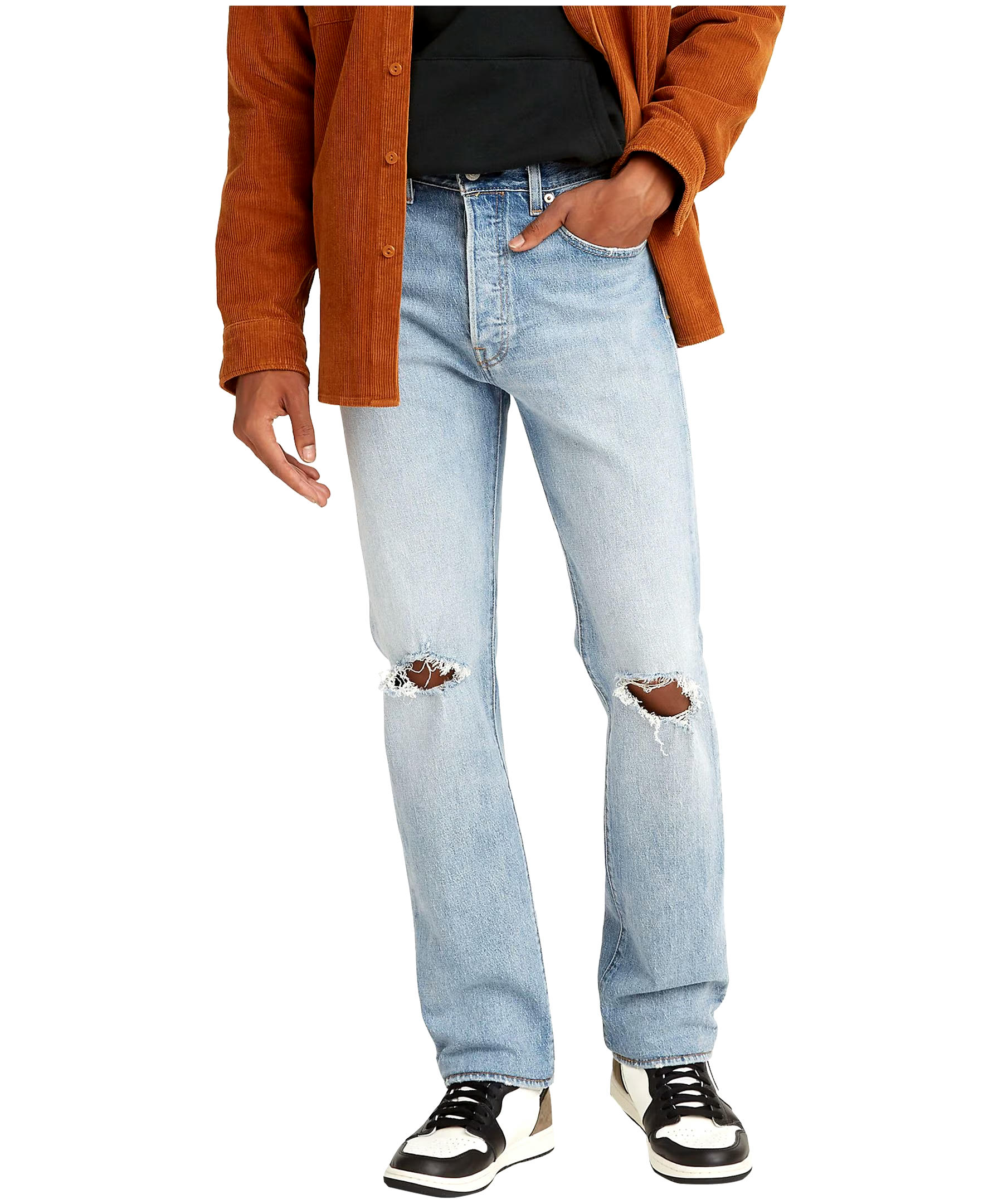 Levi's Men's 501 Original Mid Rise Straight Fit Jeans