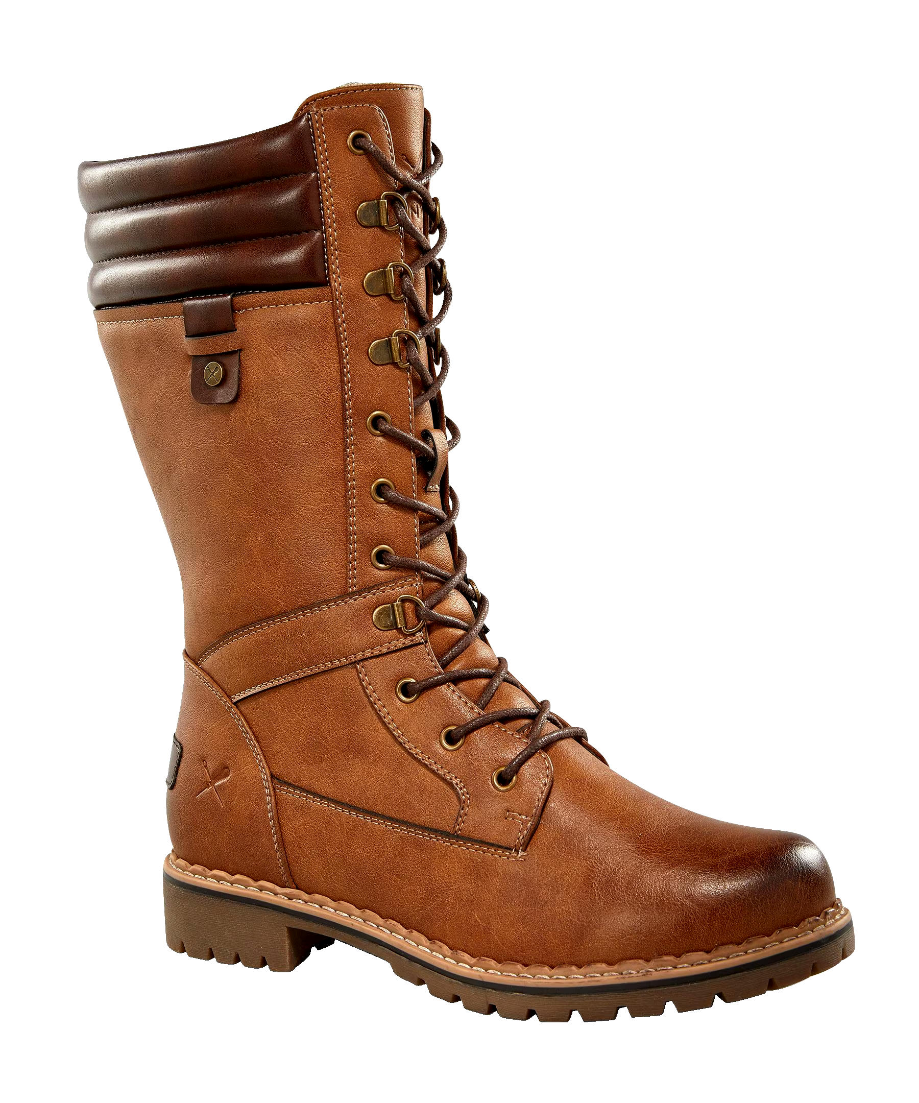 Denver Hayes Women's Laura Lug Sole Lace-Up Boots