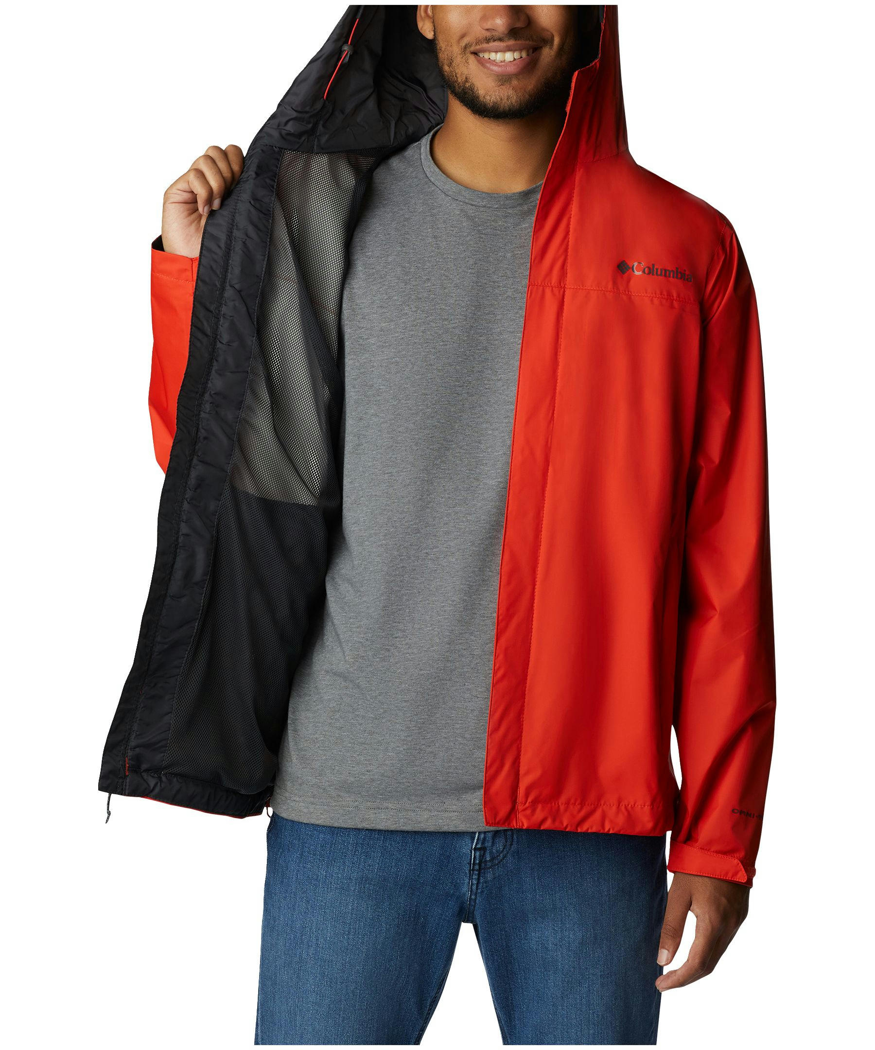 Columbia Men's Watertight II Hooded Rain Jacket, Waterproof, Breathable, Packable, Hiking