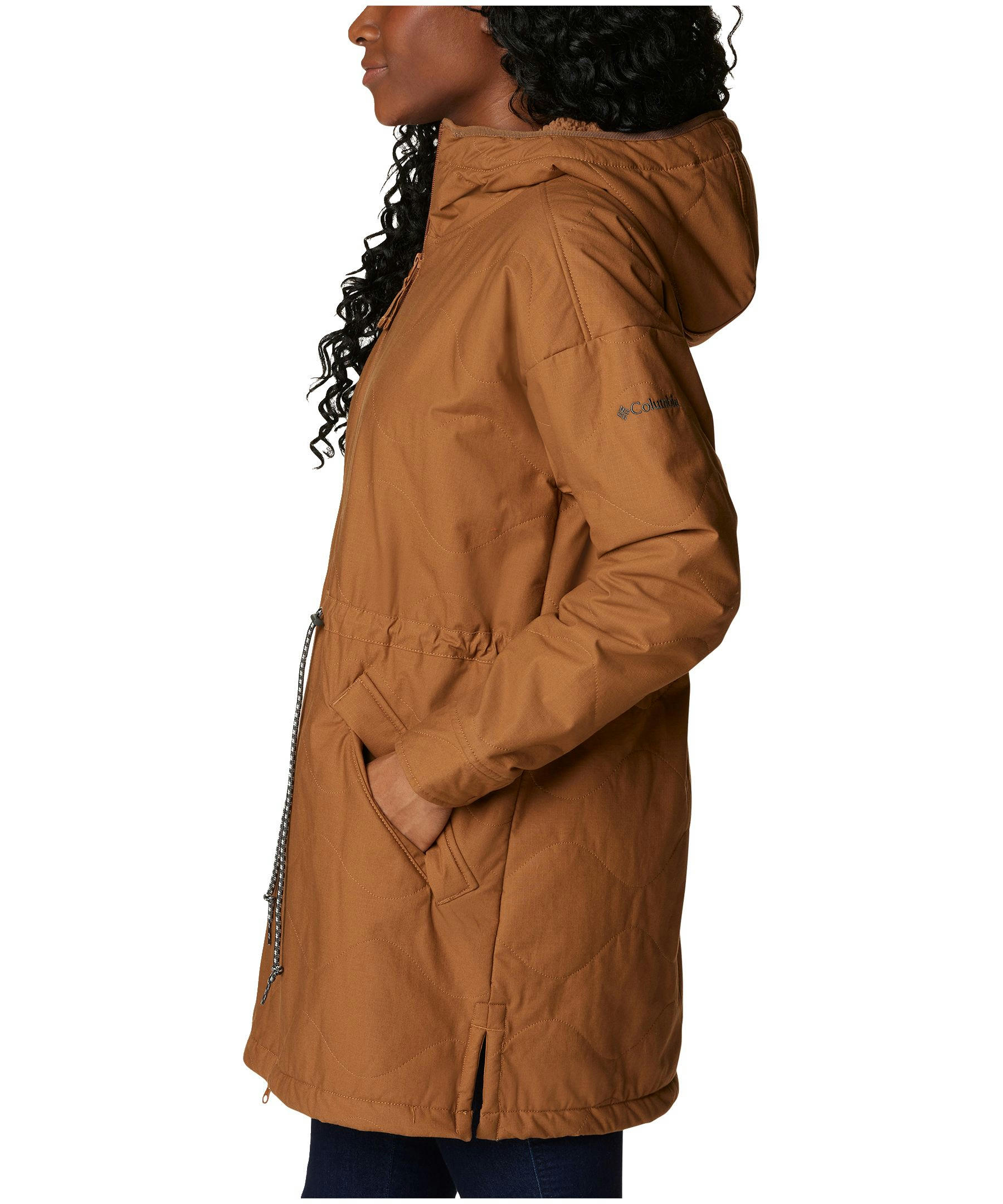 Columbia Women's Crystal Crest Quilted Sherpa-Lined Jacket