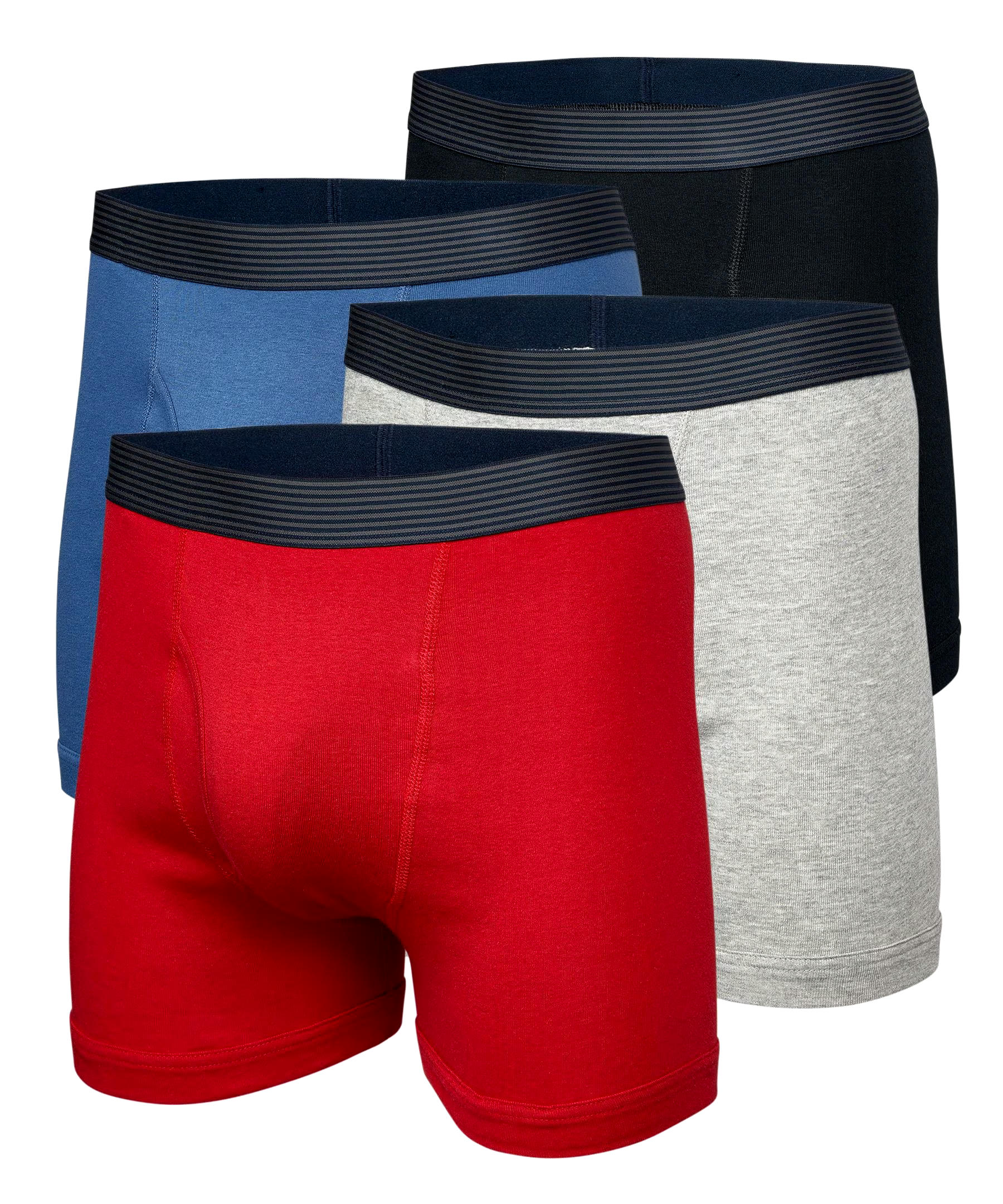 Denver Hayes Men's 4 Pack Classic Boxer Briefs Underwear