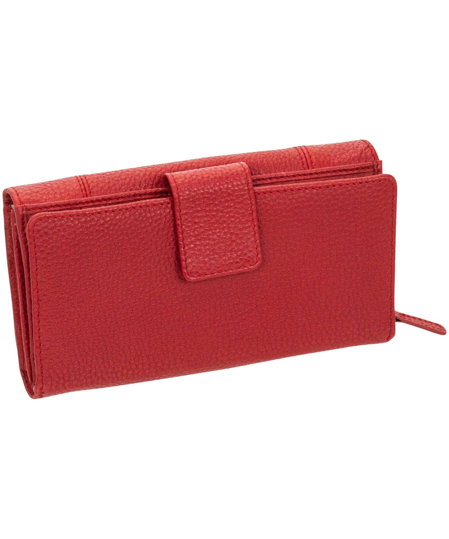 Mancini Leather Goods Women's Pebelled RFID Secure Medium Clutch Wallet
