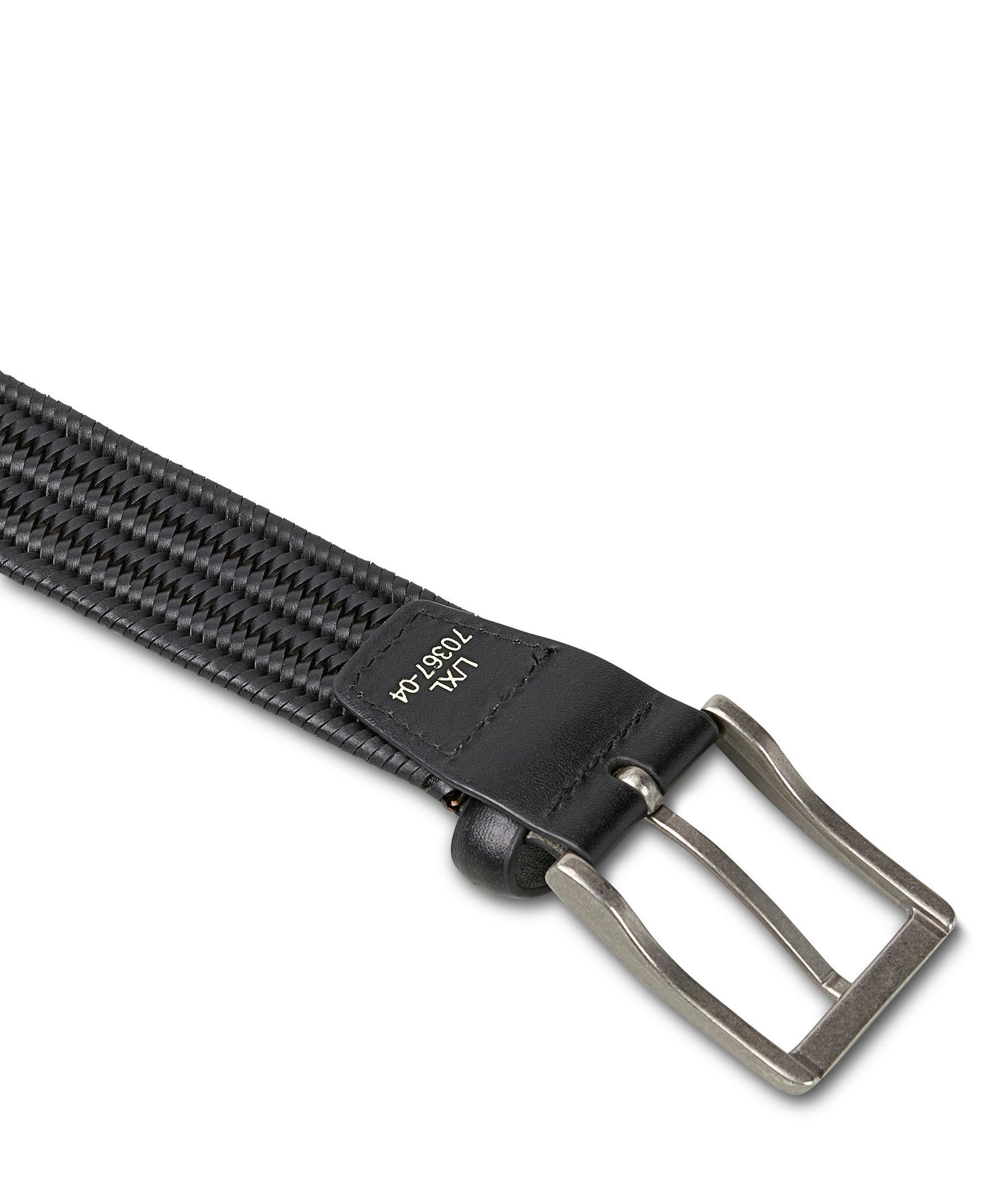 Denver Hayes Men's Stretch Bonded Leather Braid