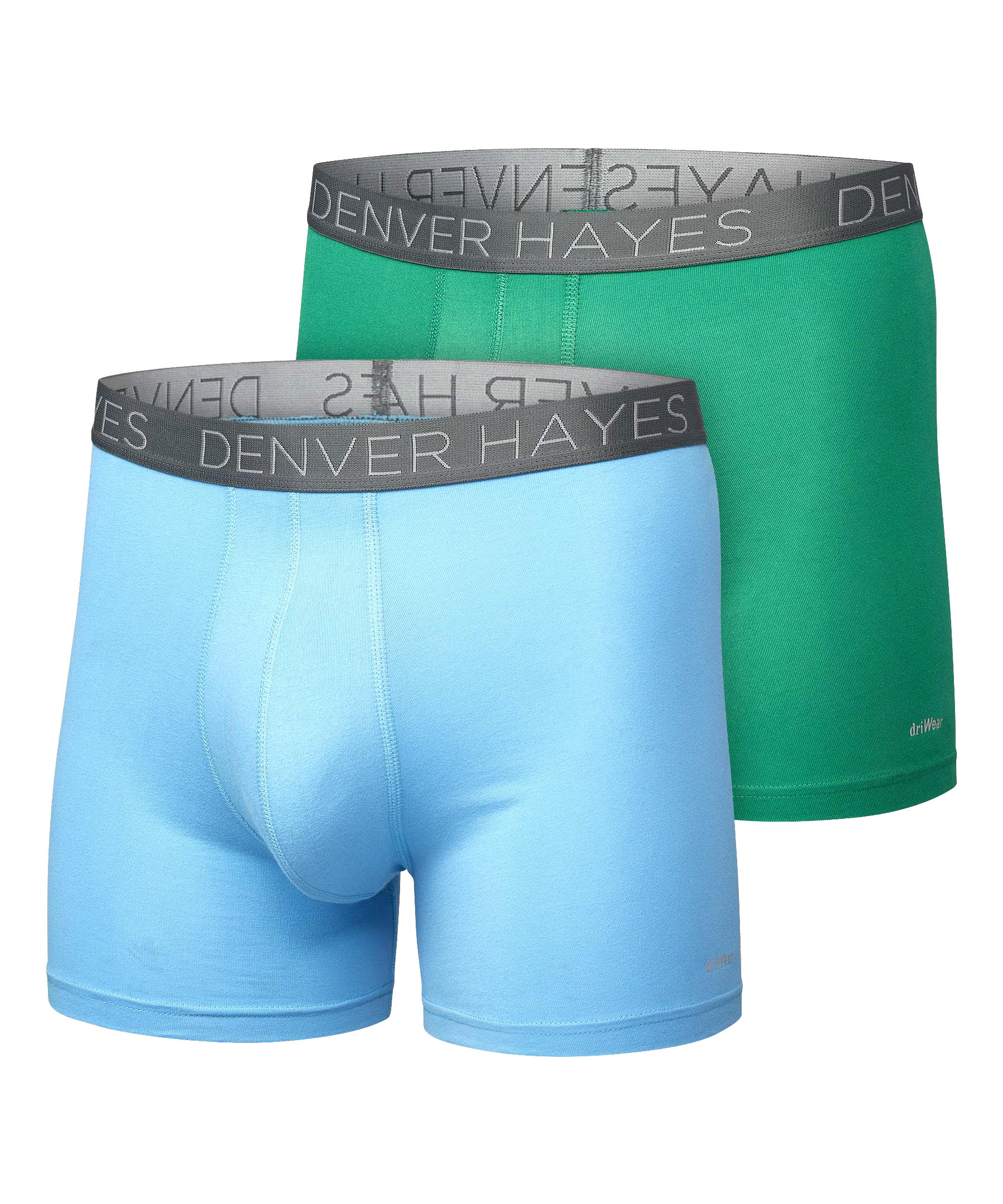 Denver Hayes Men's 2-Pack DriWear Boxer Briefs