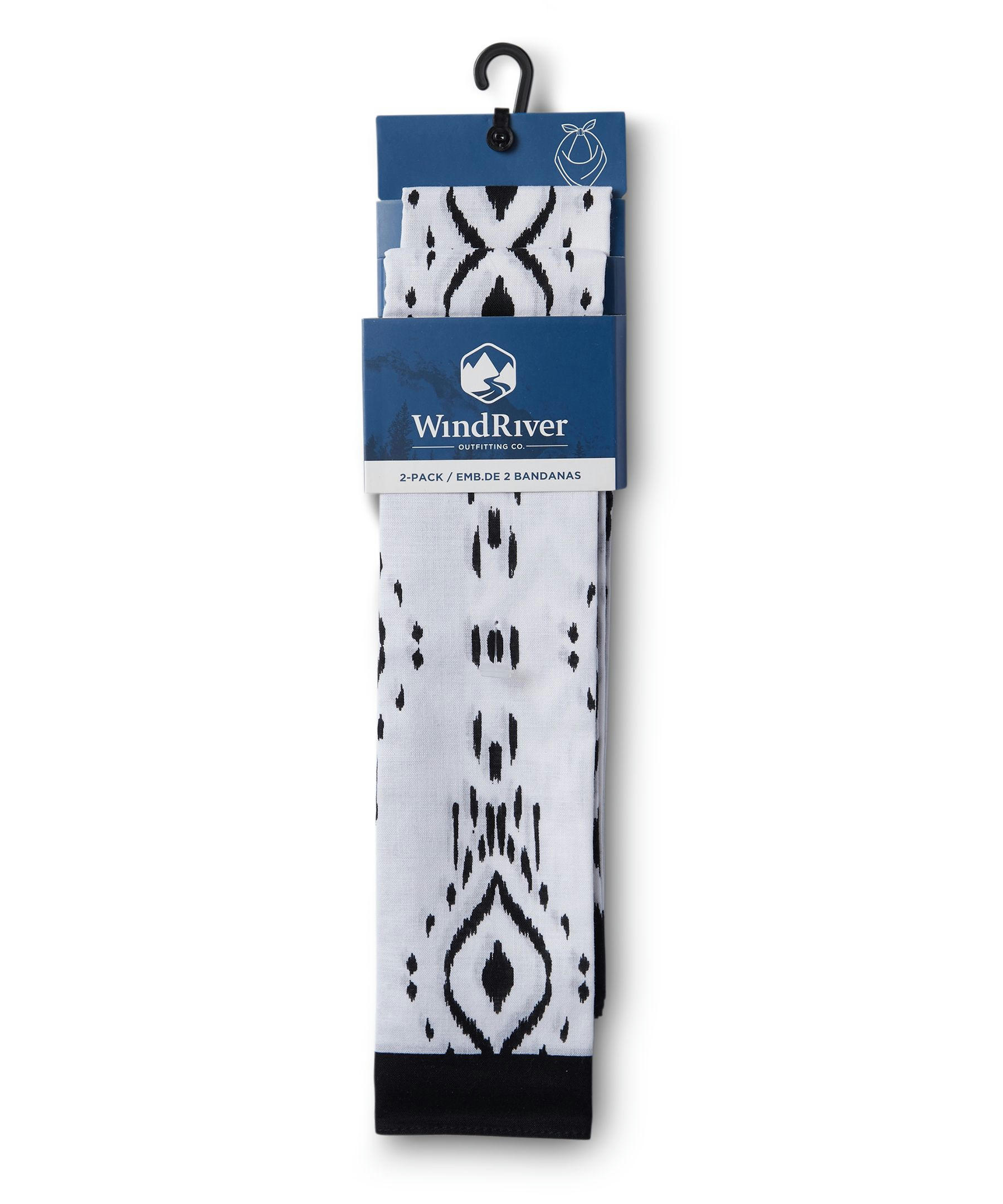 WindRiver Unisex 2 Pack Cotton Bandanas