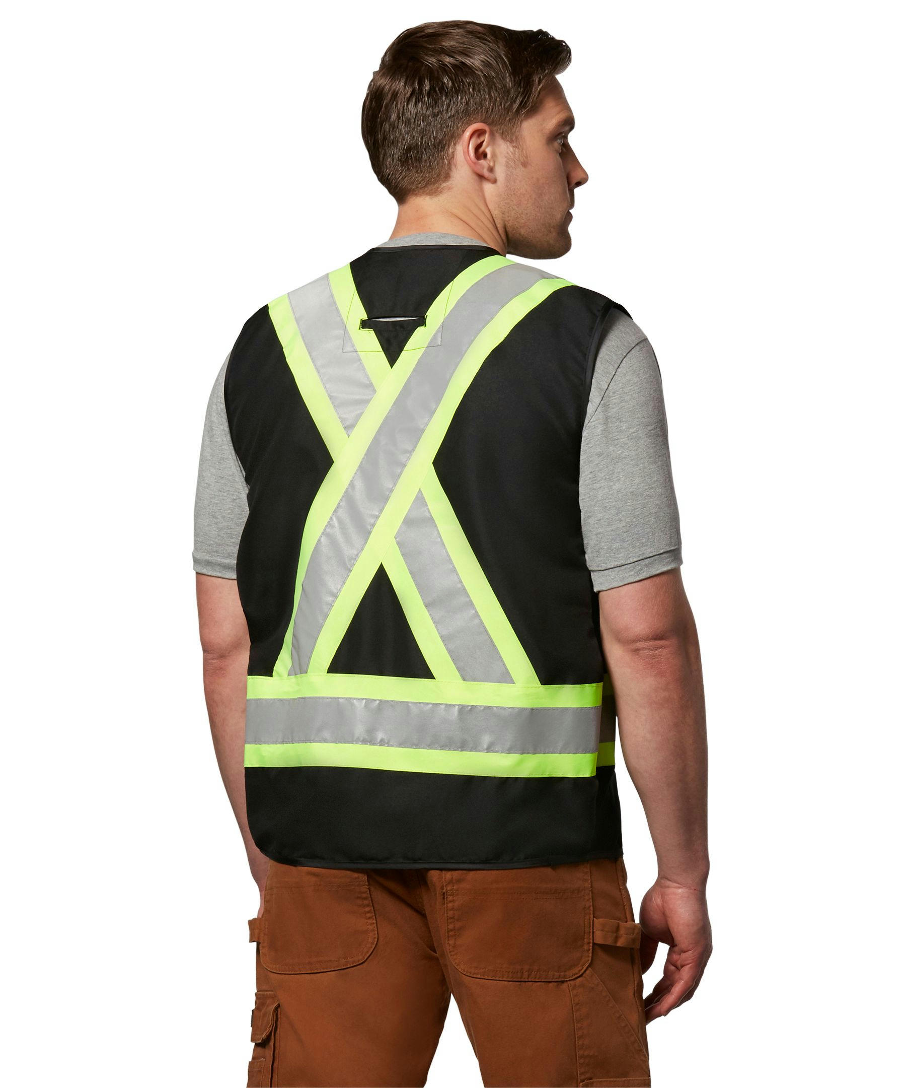 Dakota WorkPro Series Men's Class 1 Hi Vis Reinforced Work Vest