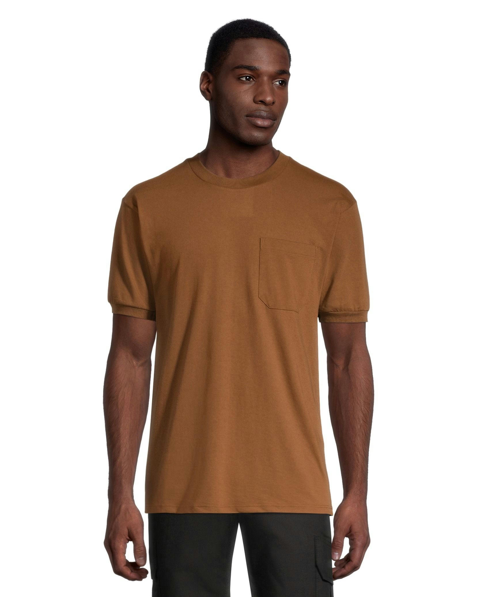 Aggressor Men's Crewneck Short Sleeve Solid Work T-Shirt With FRESHTECH