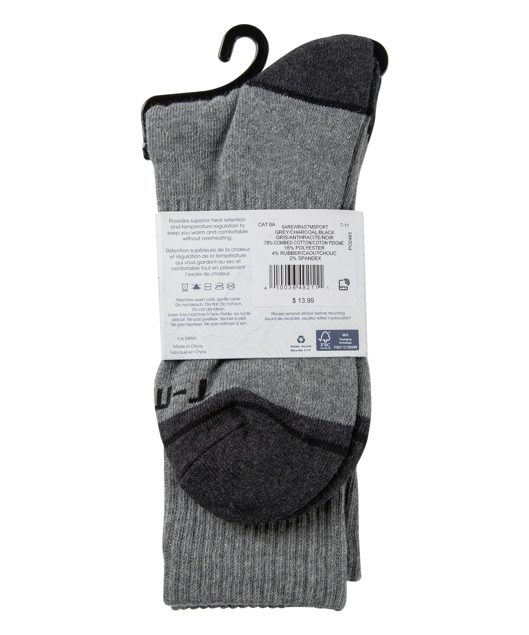 WindRiver Men's T-Max 2 Pack Sport Socks
