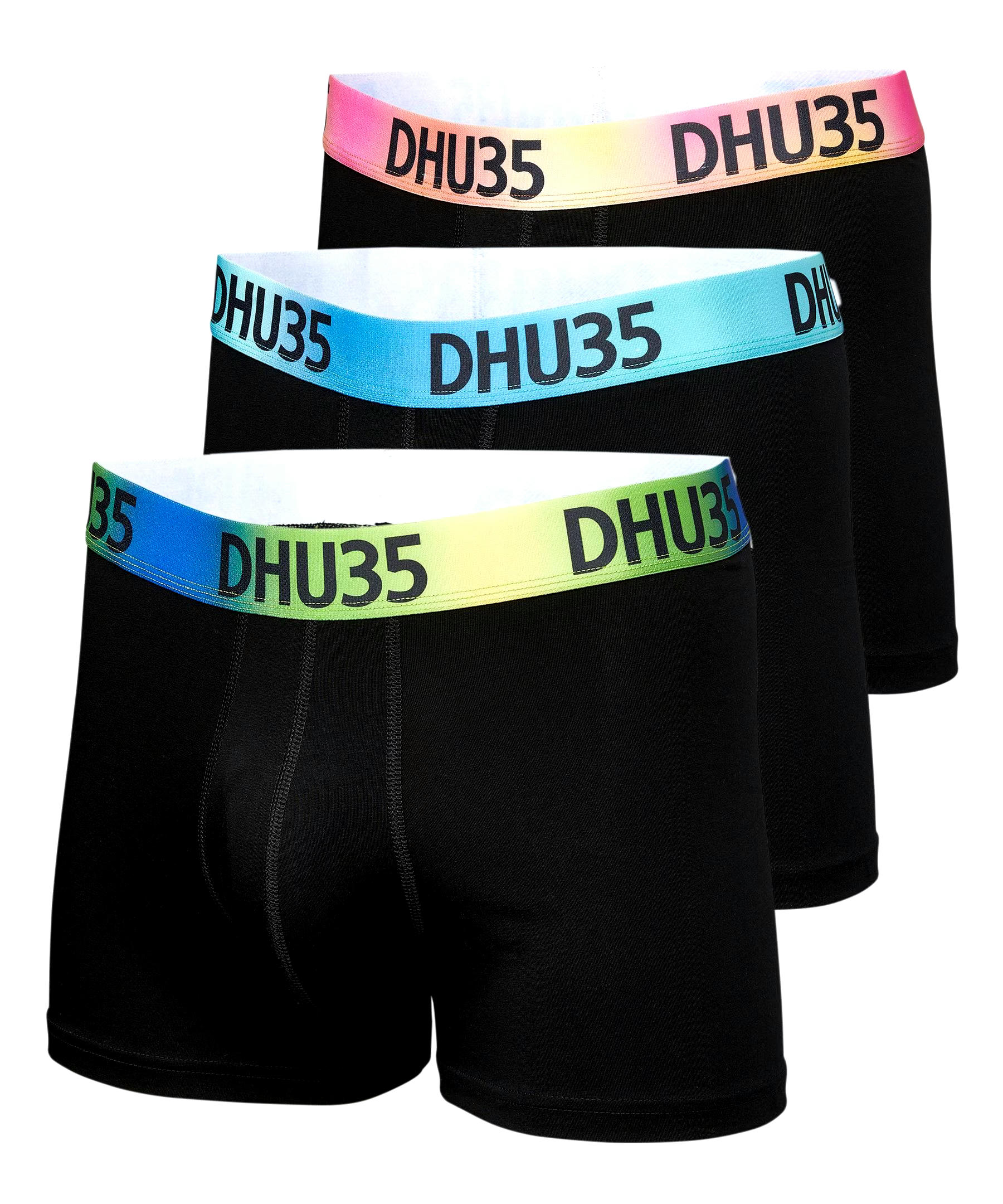 Denver Hayes Men's 3 Pack Fashion Stretch Cotton Trunk Briefs