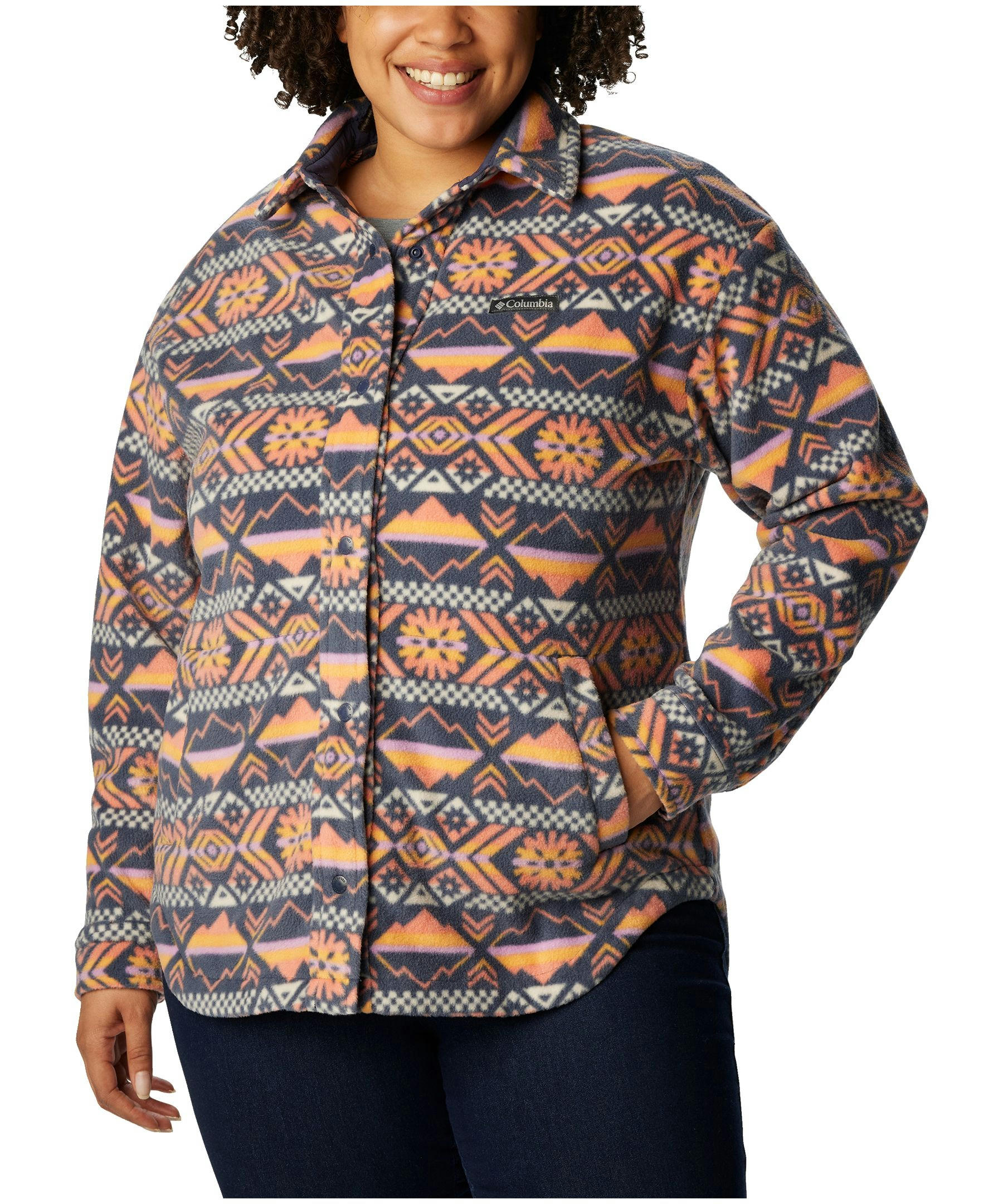 Columbia Women's Benton Springs Fleece Shacket - Plus Size