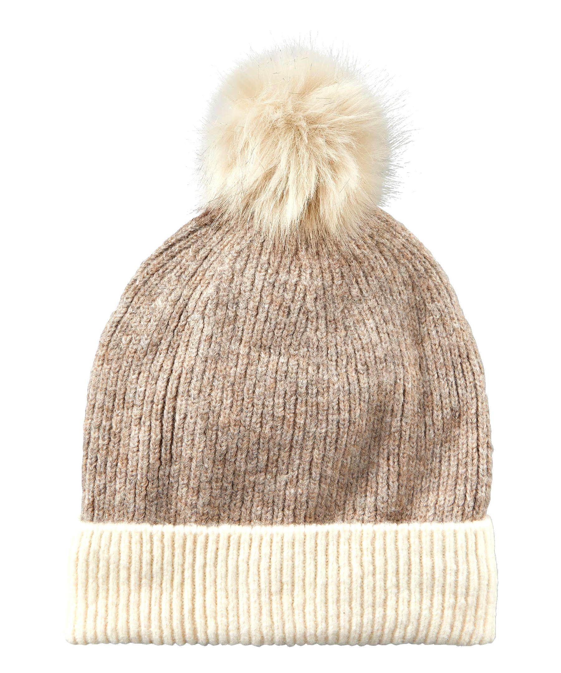 Denver Hayes Women's Fine Knit Cuff Pom Toque