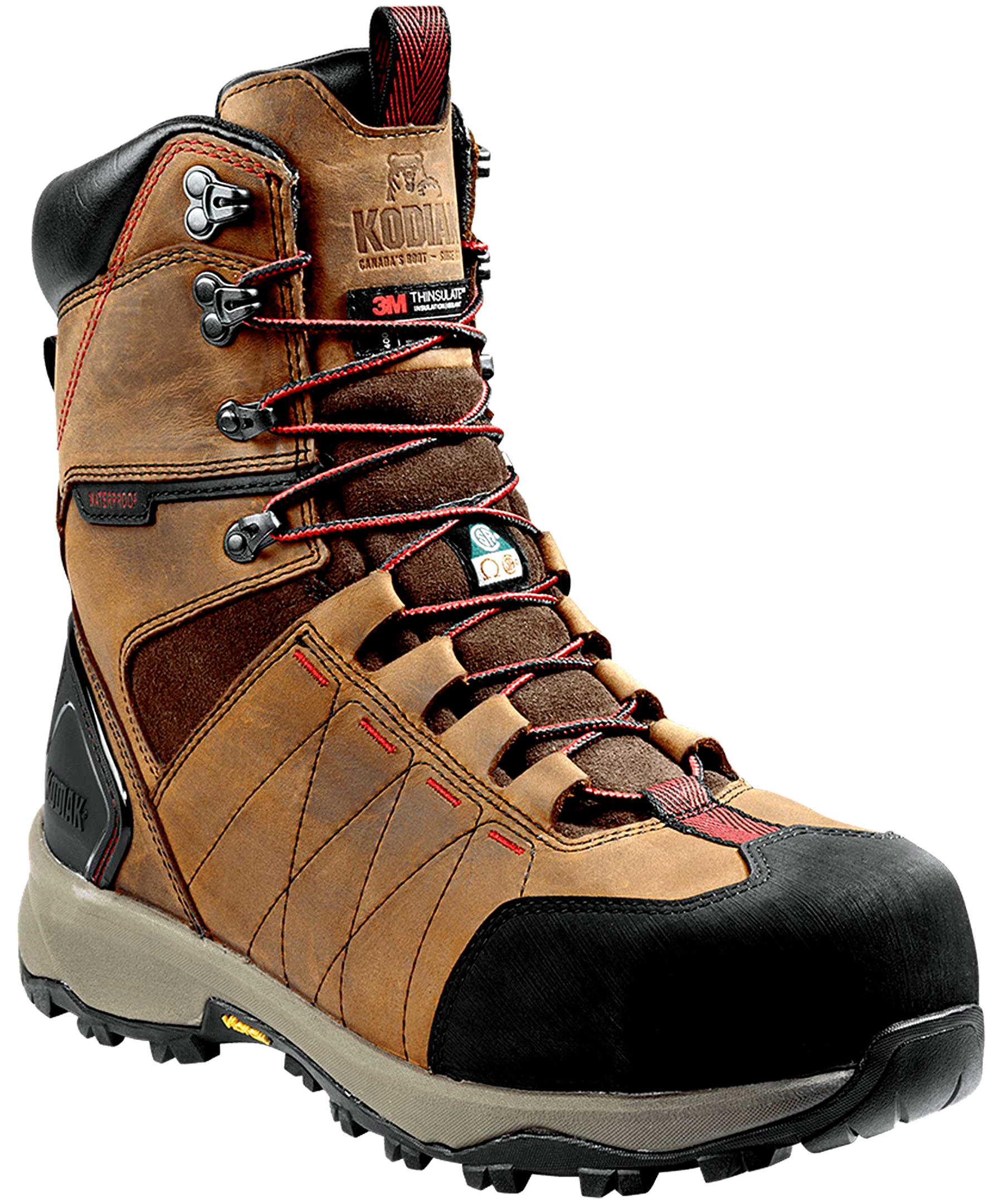 Kodiak Men's Ice Conqueror 8 Inch Composite Toe Composite Plate Work Boots