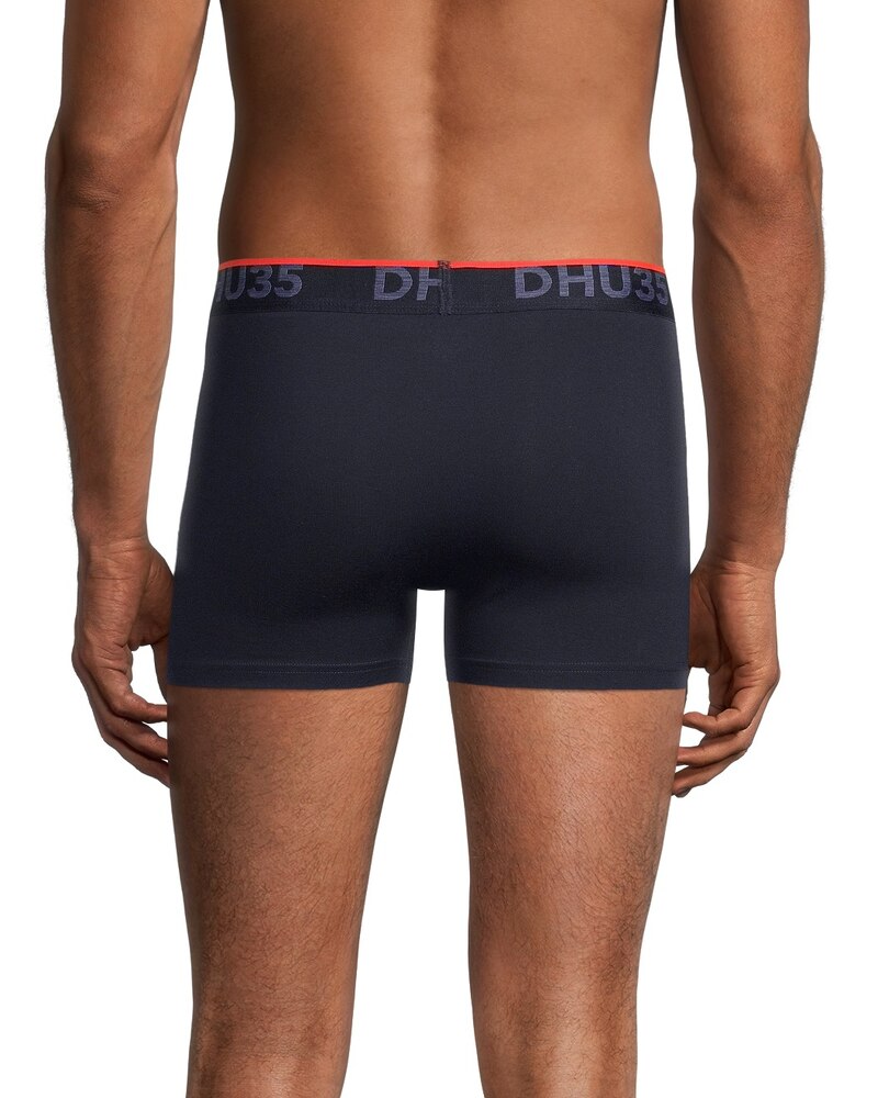 Denver Hayes Men's 2 Pack Fashion Side X Side Cotton Stretch Trunk Briefs with Elastic Waistband