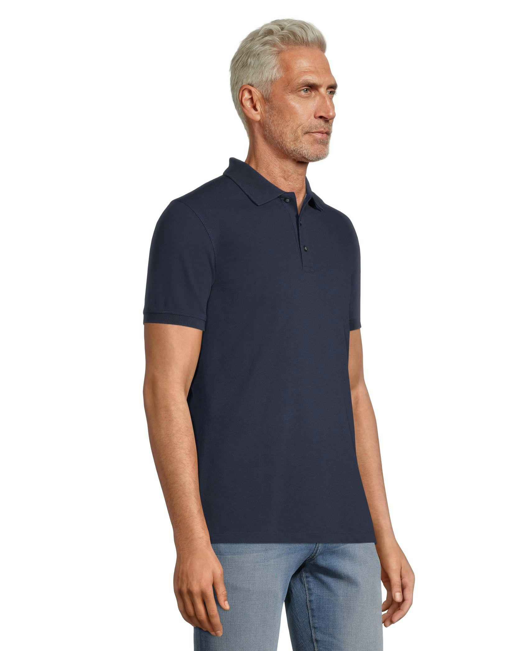 Denver Hayes Men's 50 Wash Modern Fit Stretch Pique Polo Shirt