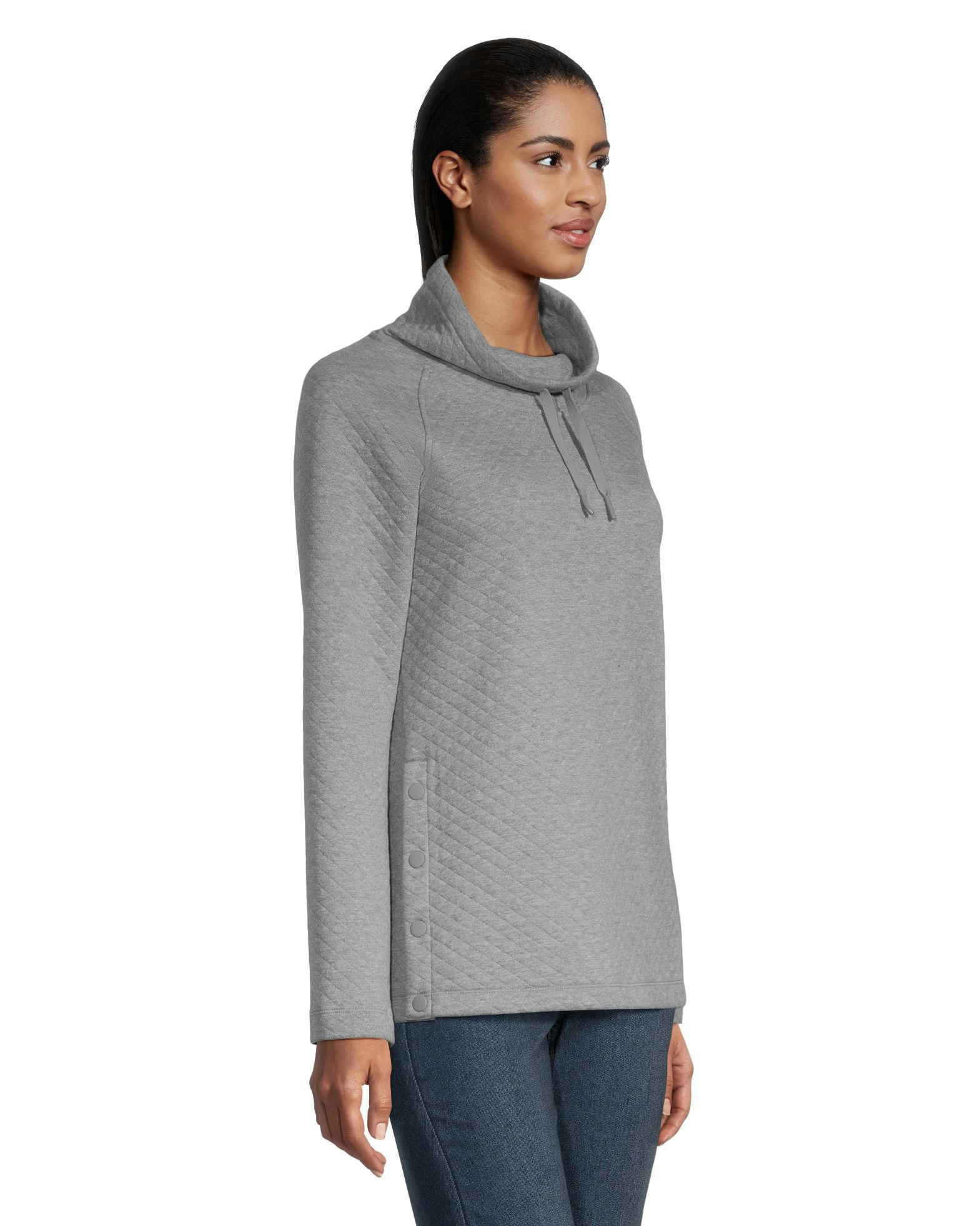 WindRiver Women's Cowl Neck Long Sleeve Popover