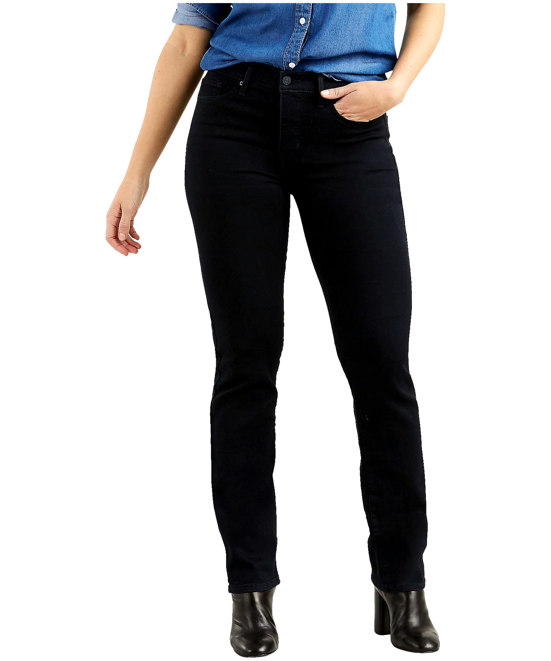Levi's Women's 314 Shaping Straight Jeans - Soft Black