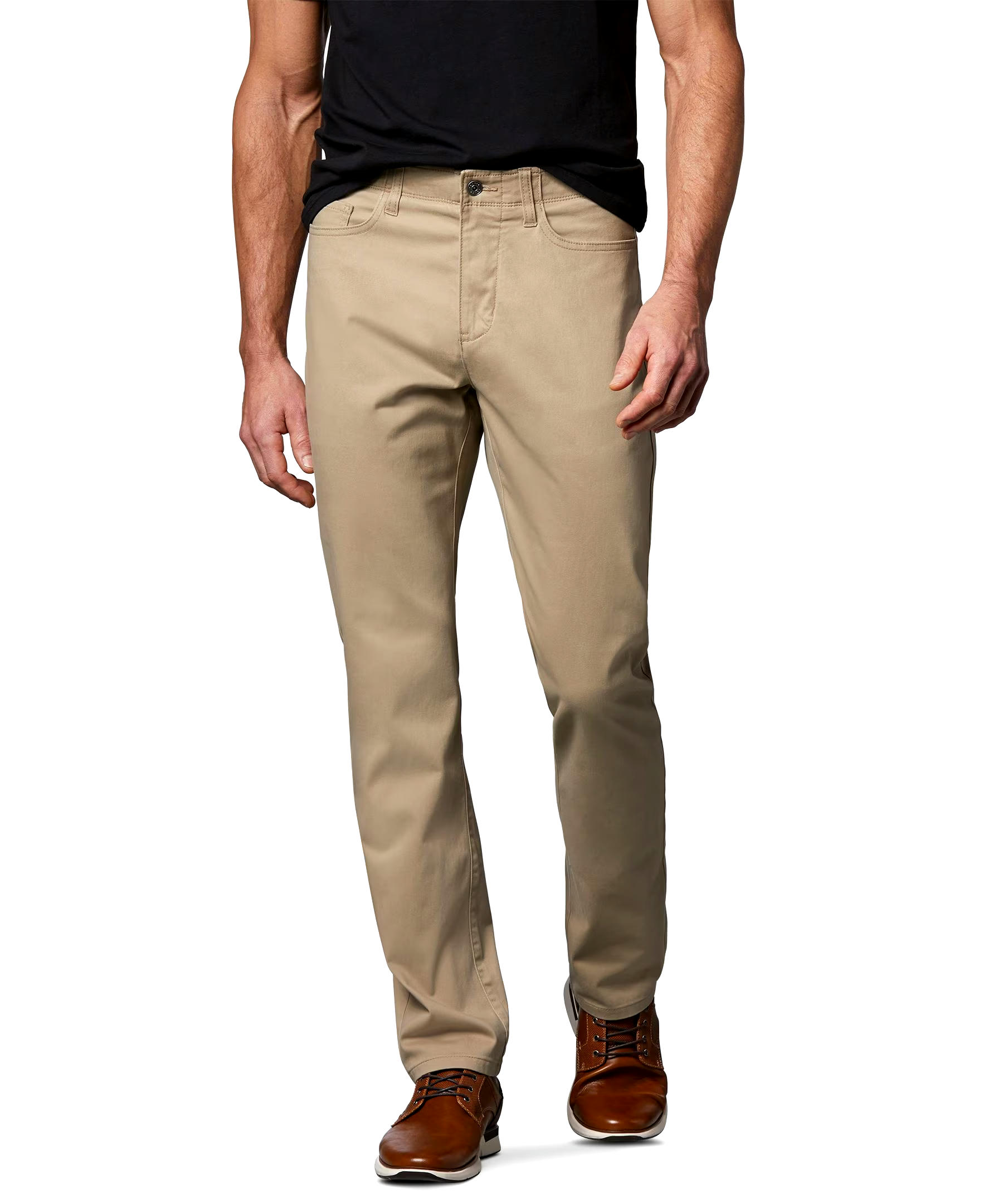 Denver Hayes Men's Stretch 5 Pocket Athletic Chino Pants