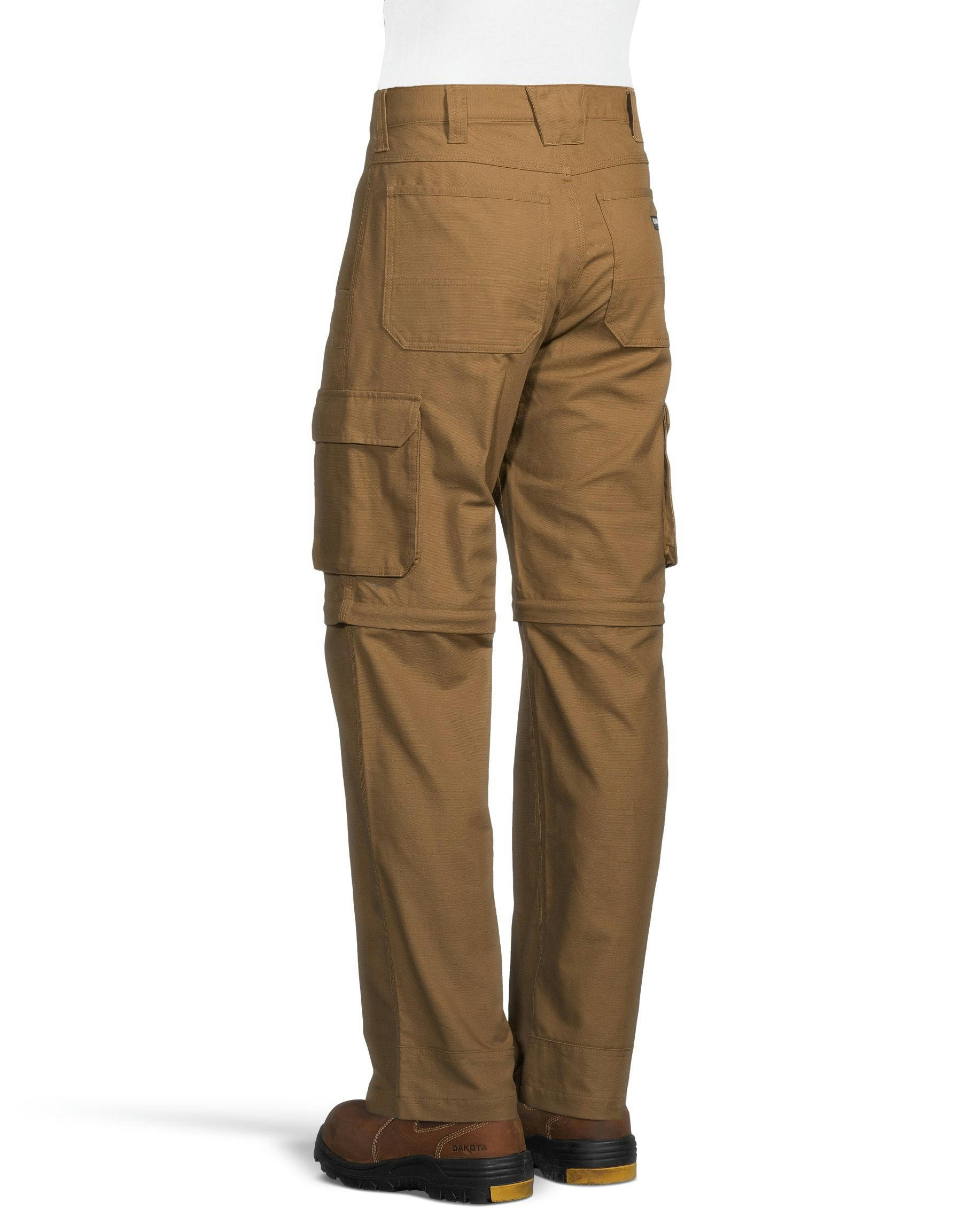 Men's Zip Leg Canvas Cargo Work Pants