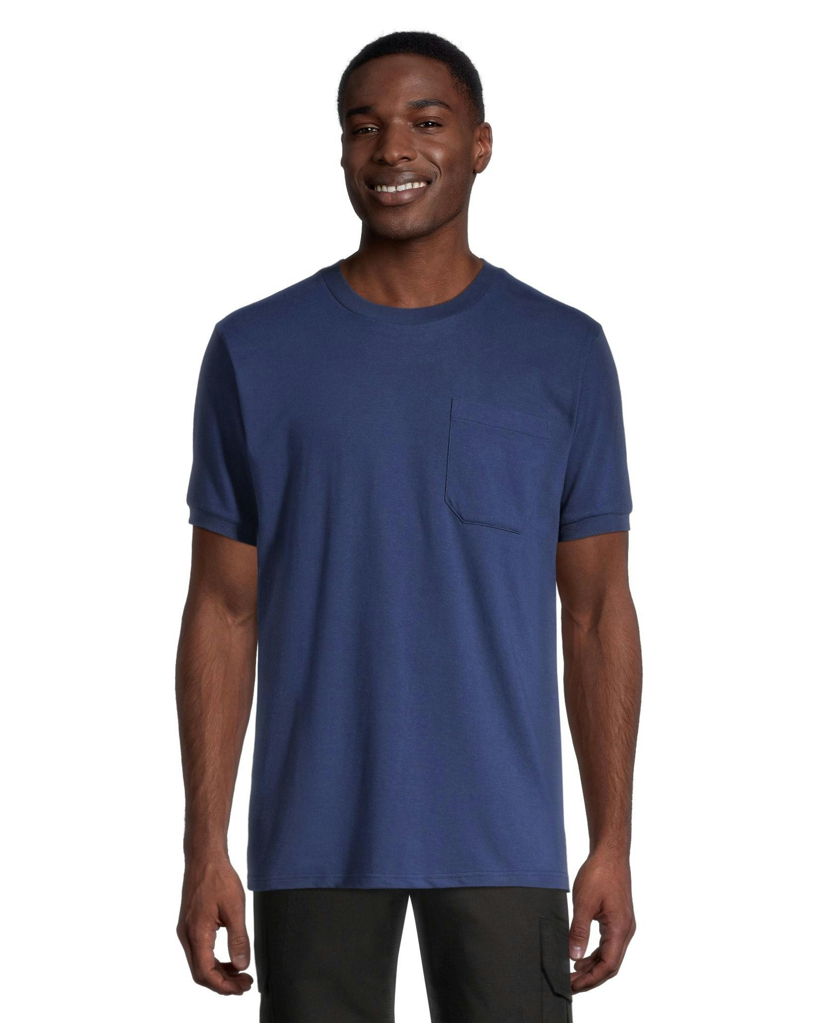 Aggressor Men's Crewneck Short Sleeve Solid Work T-Shirt With FRESHTECH