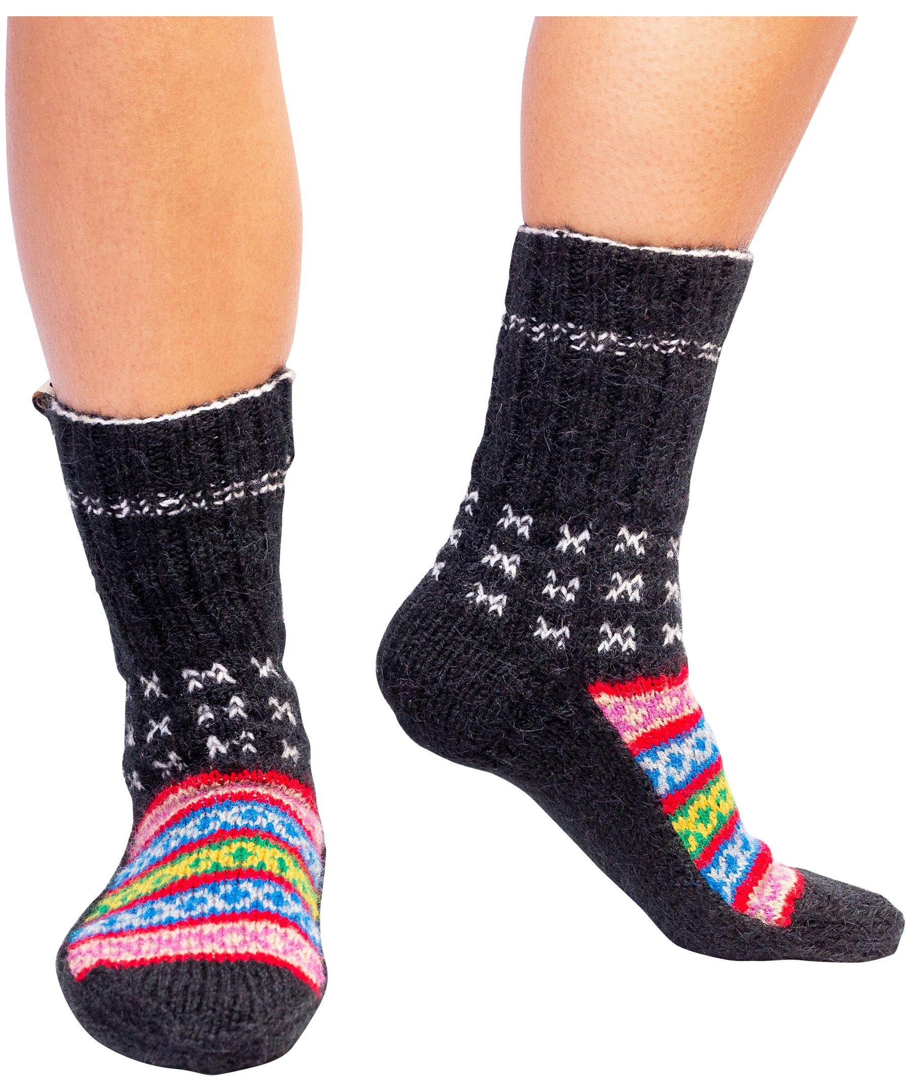 FAZL Women's Handmade Cozy Himalayan Socks